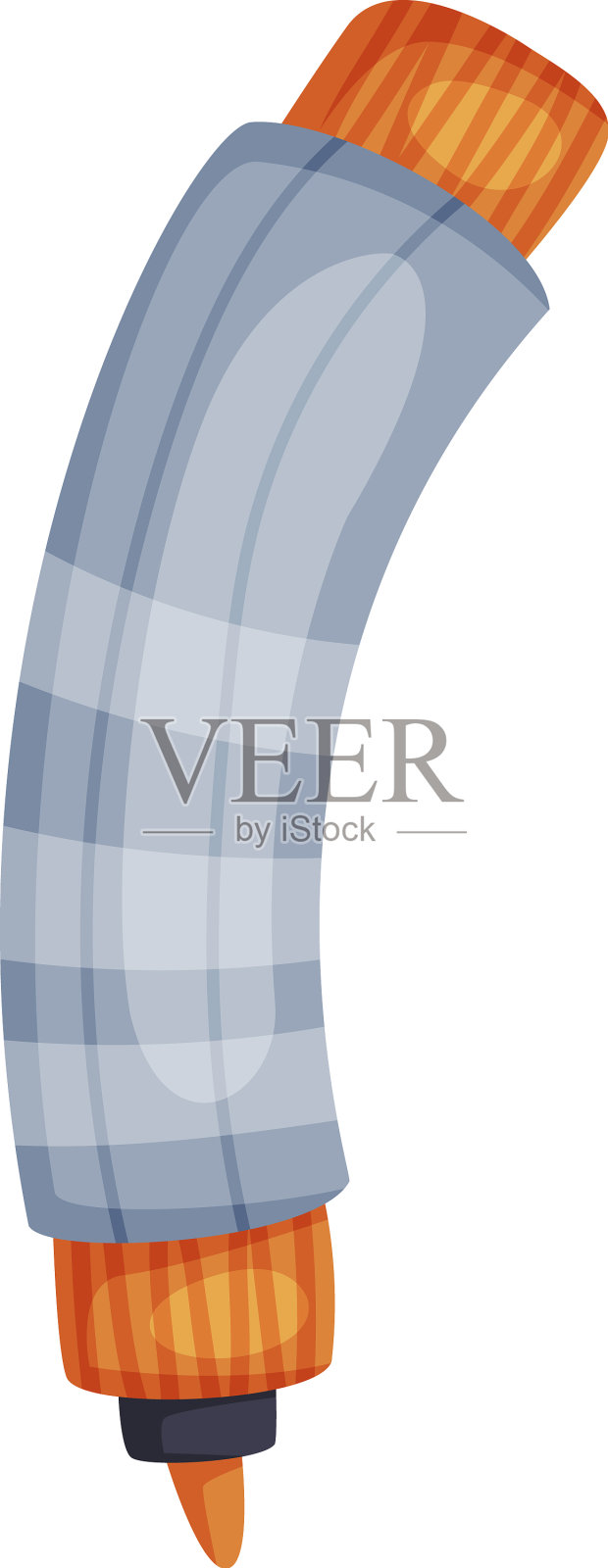 记号笔或毡尖笔作为办公用品设计元素图片