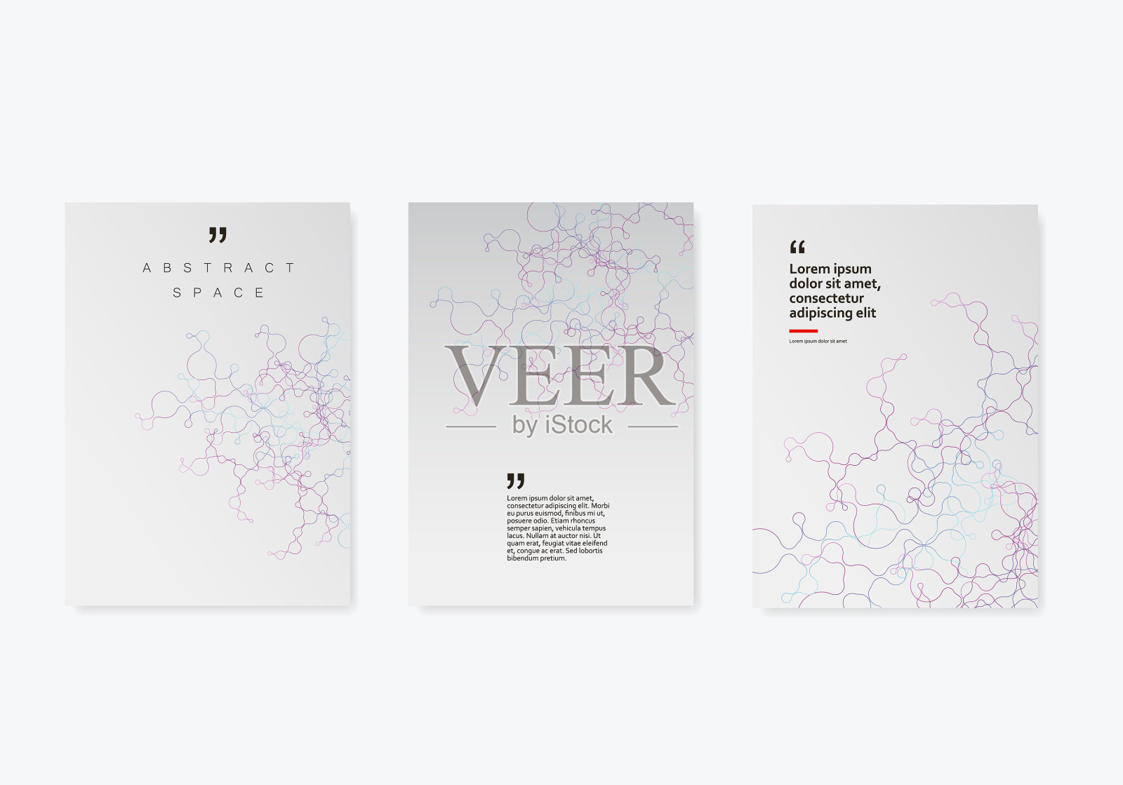 抽象几何宣传册背景与设计模板素材