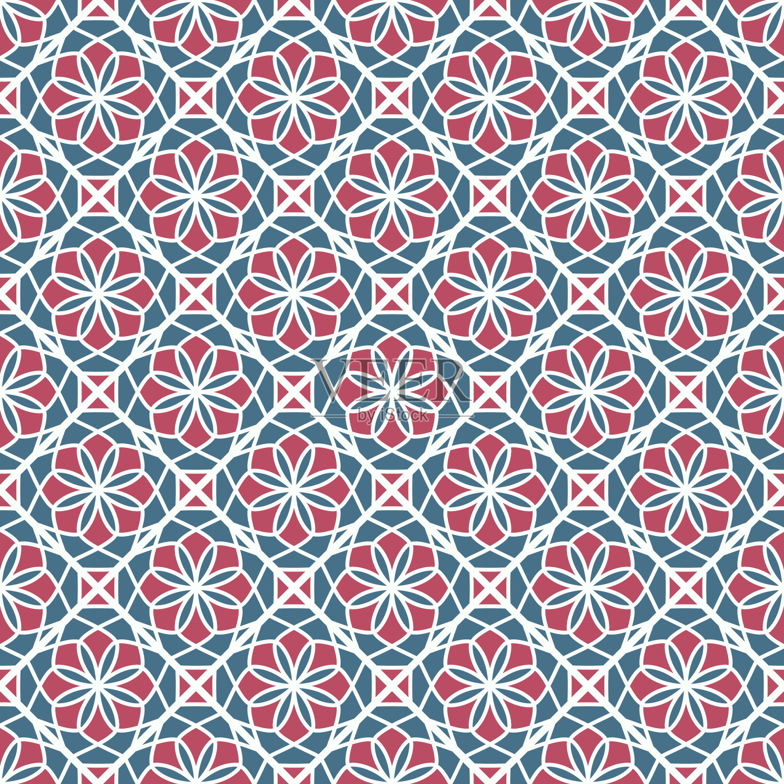 矢量亚洲几何图案插画图片素材