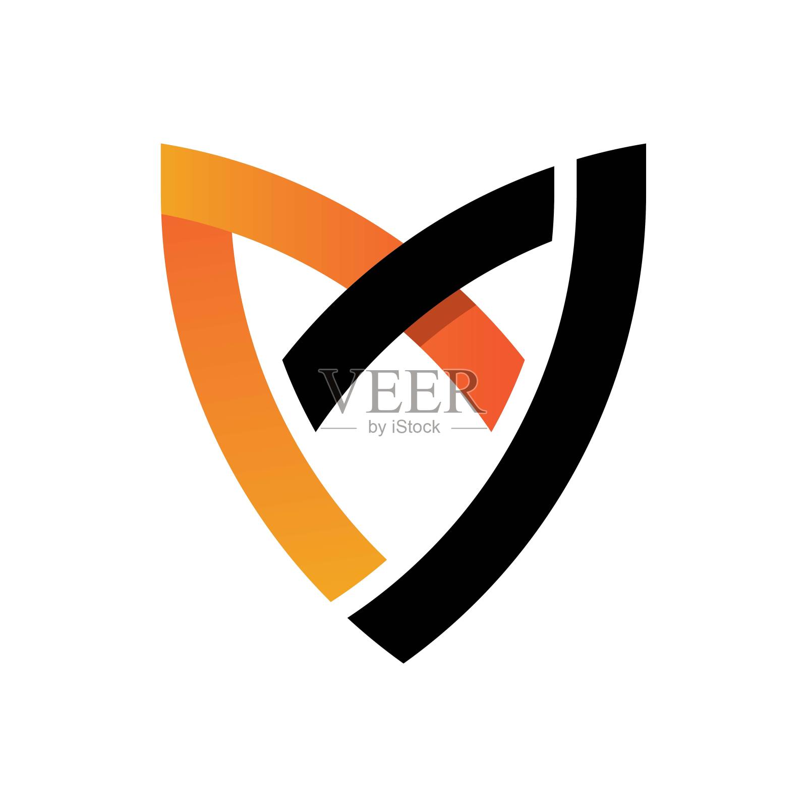 狐狸商标模板插画图片素材