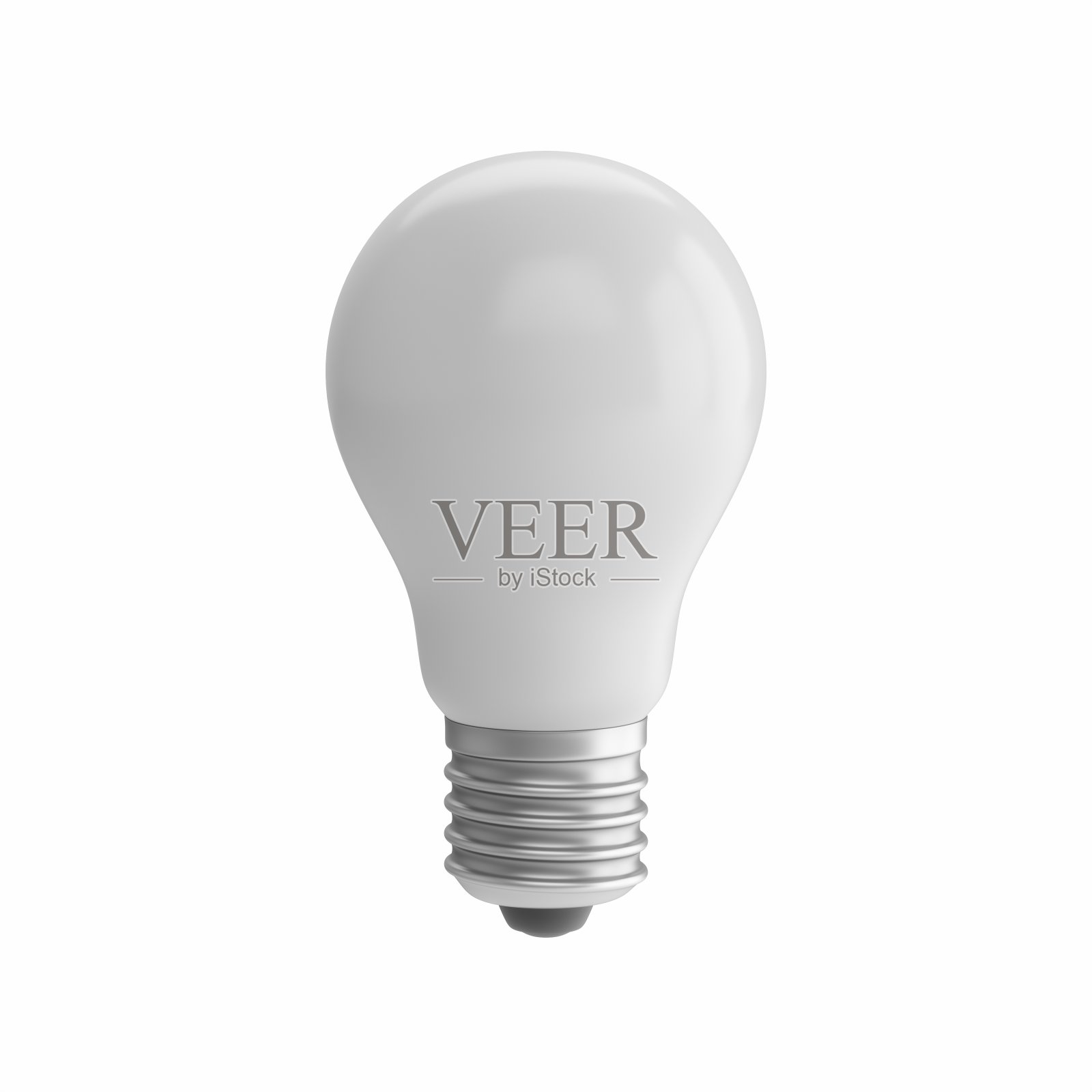 3D渲染灯泡孤立在白色背景照片摄影图片