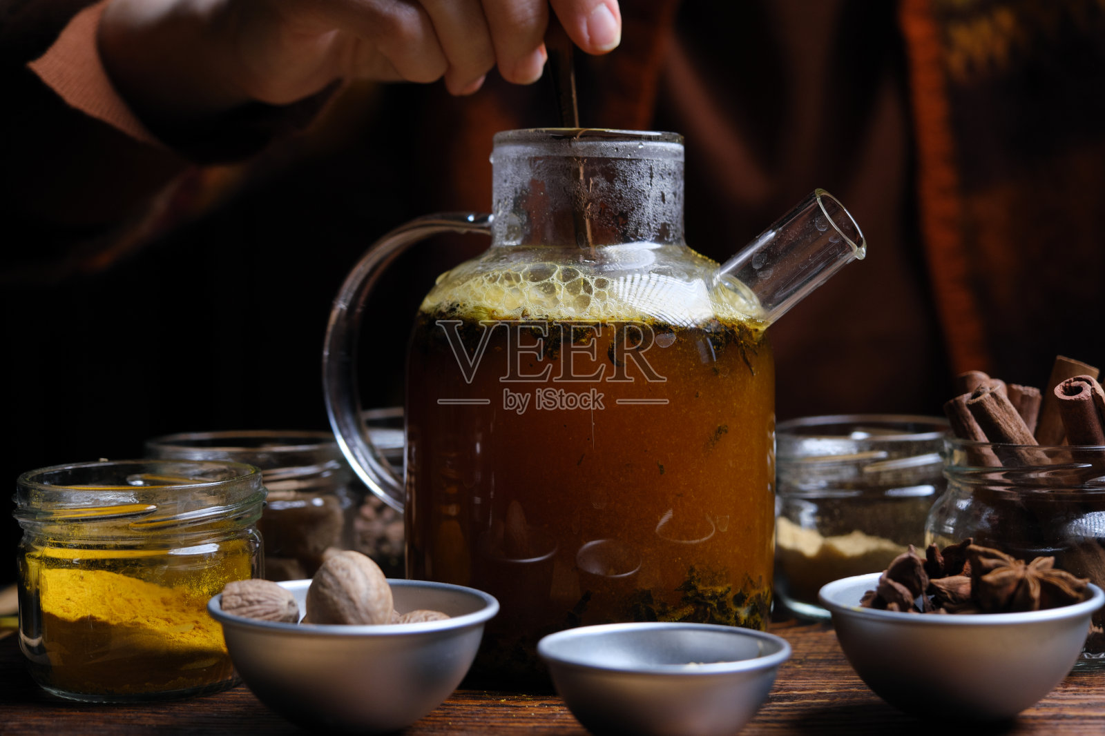 印度茶拿铁照片摄影图片