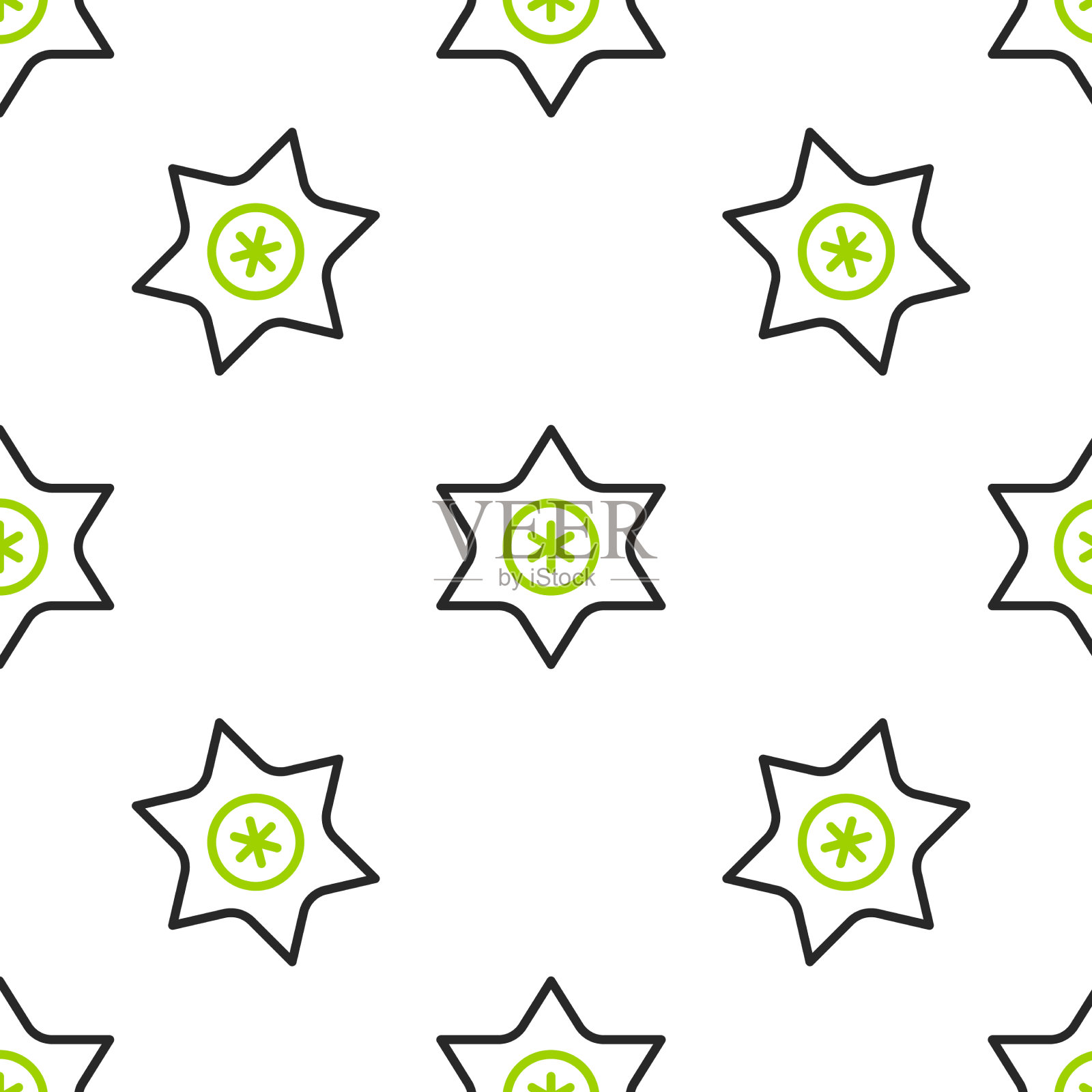 线落星图标孤立无缝图案插画图片素材