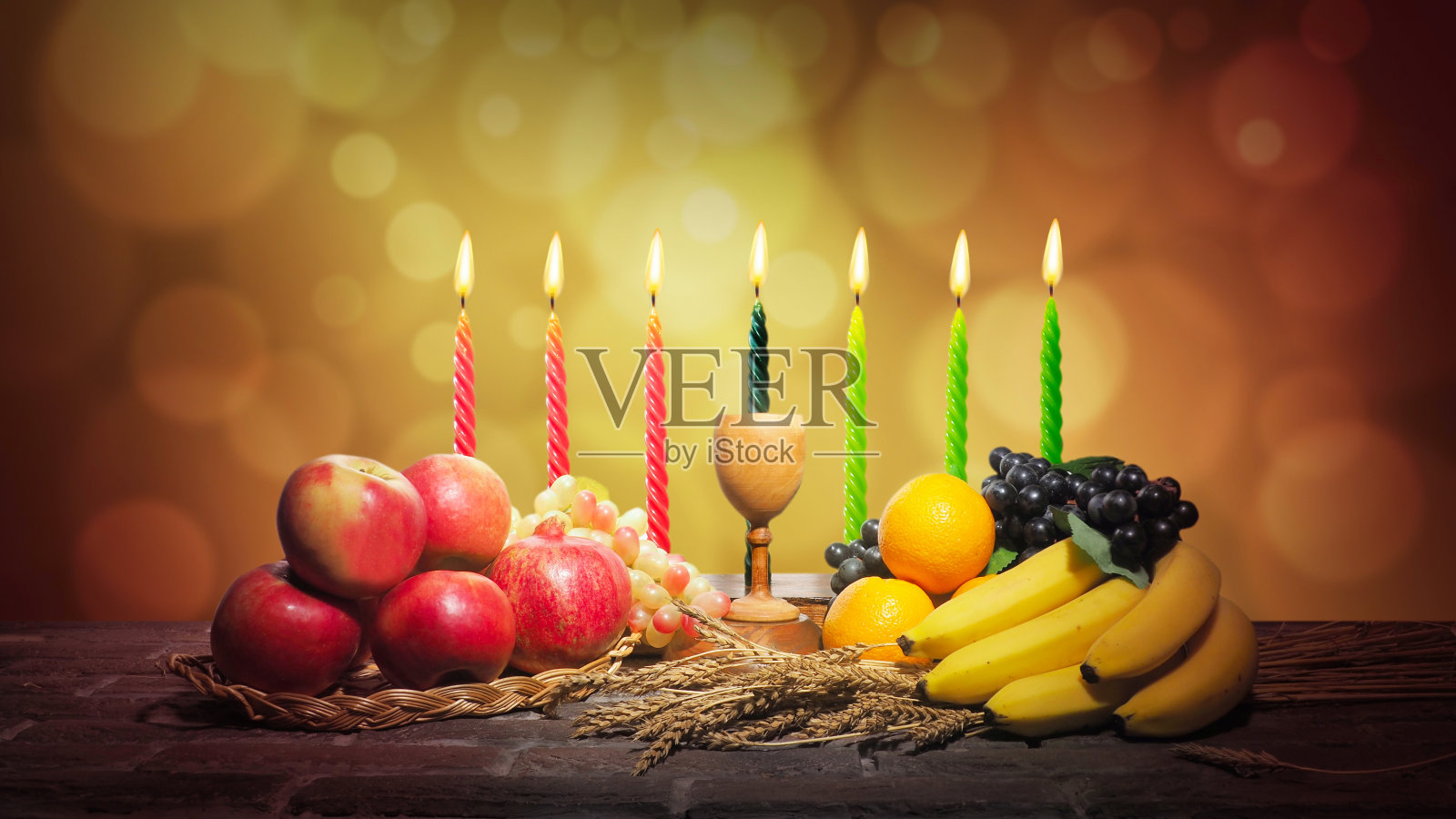 宽扎节快乐。非洲的节日的概念。黑人历史。照片摄影图片