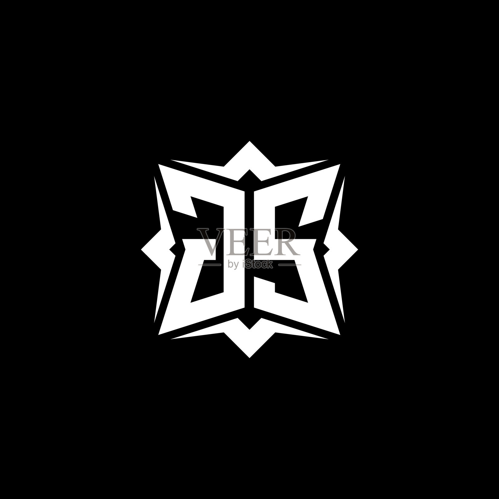 标志字母组合几何现代设计插画图片素材