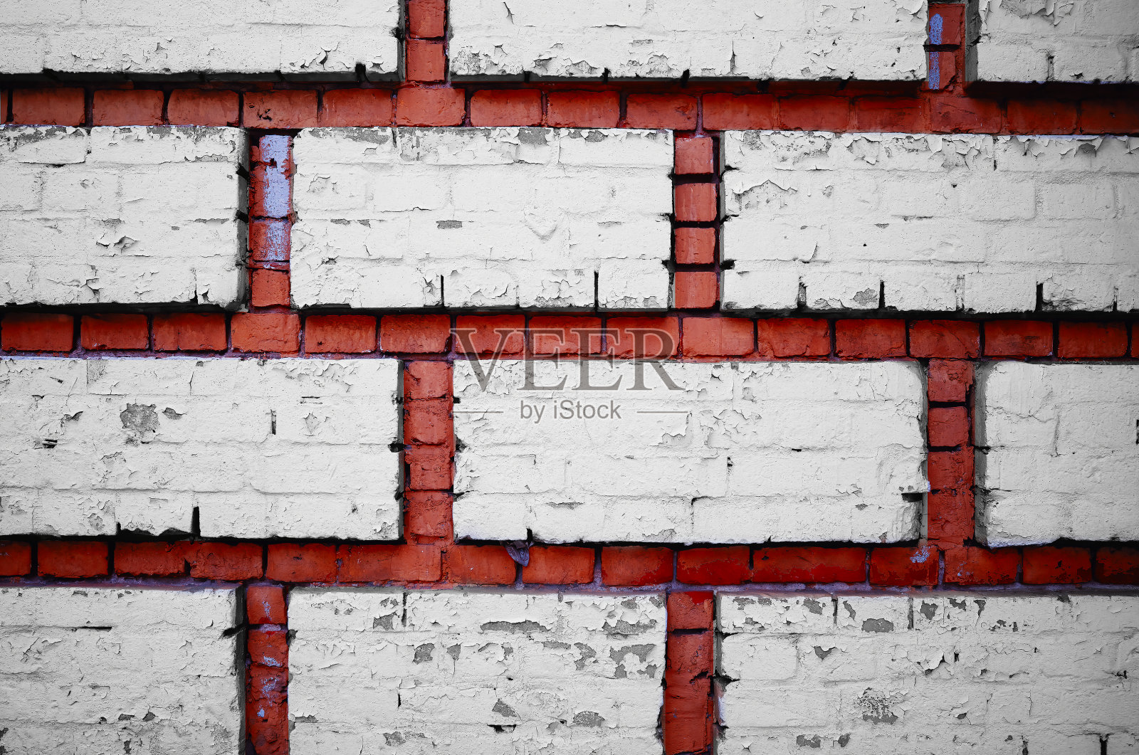 红白砖墙纹理背景照片摄影图片