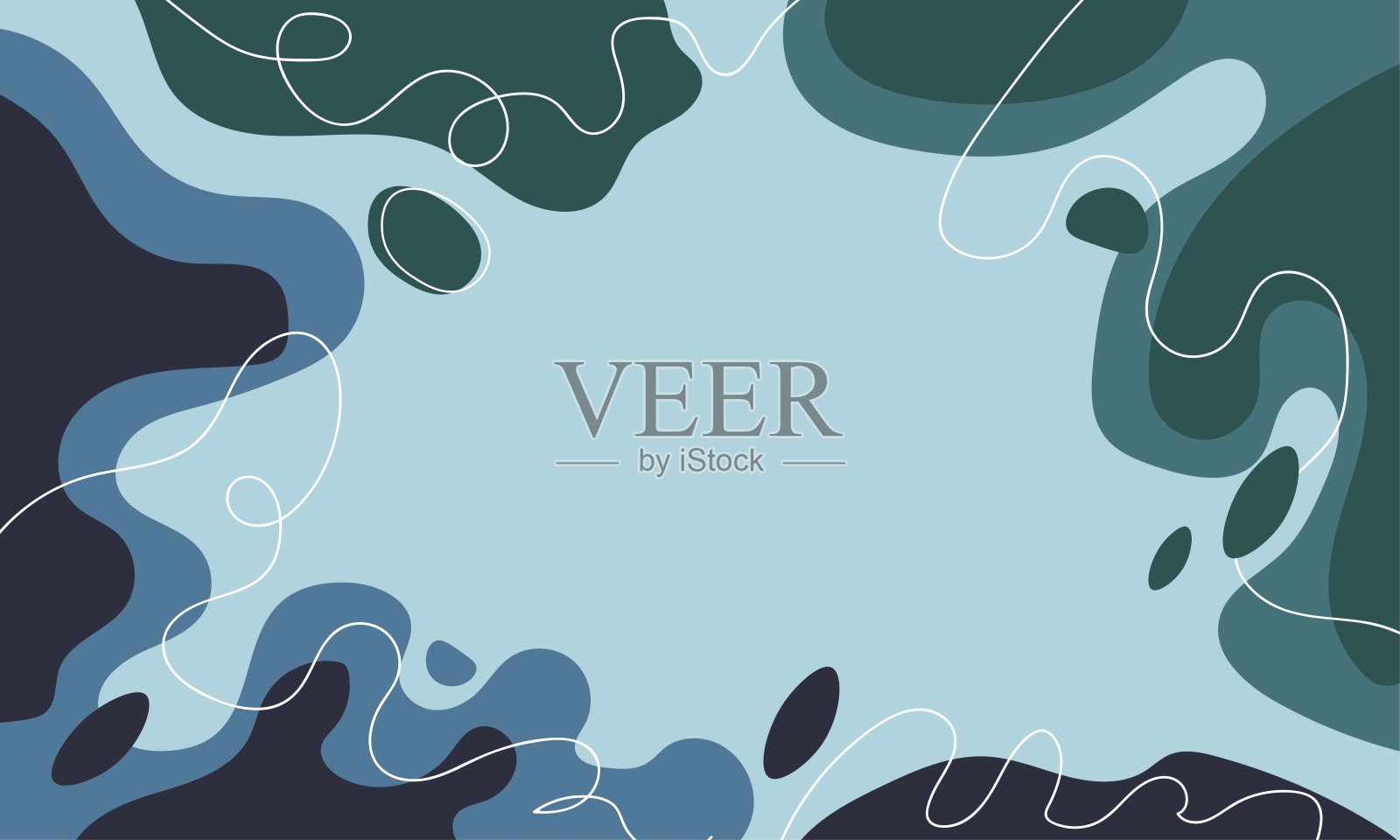 抽象形状彩色背景插画图片素材