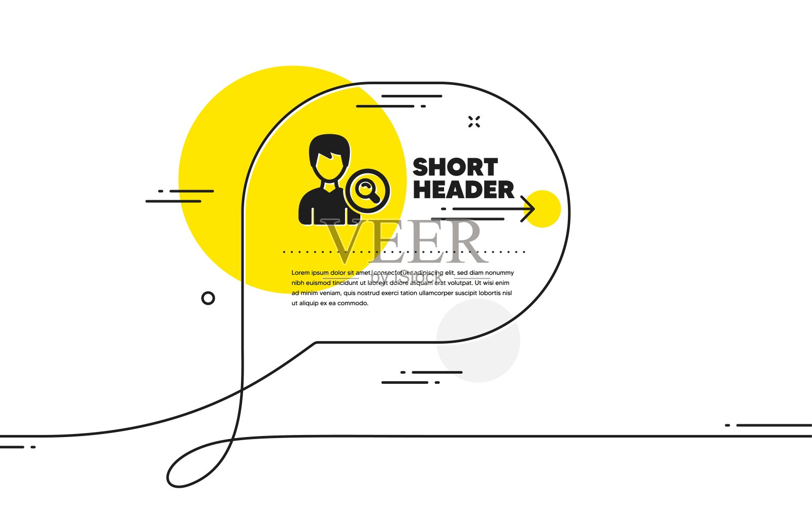 搜索用户图标。男性形象标志。向量插画图片素材