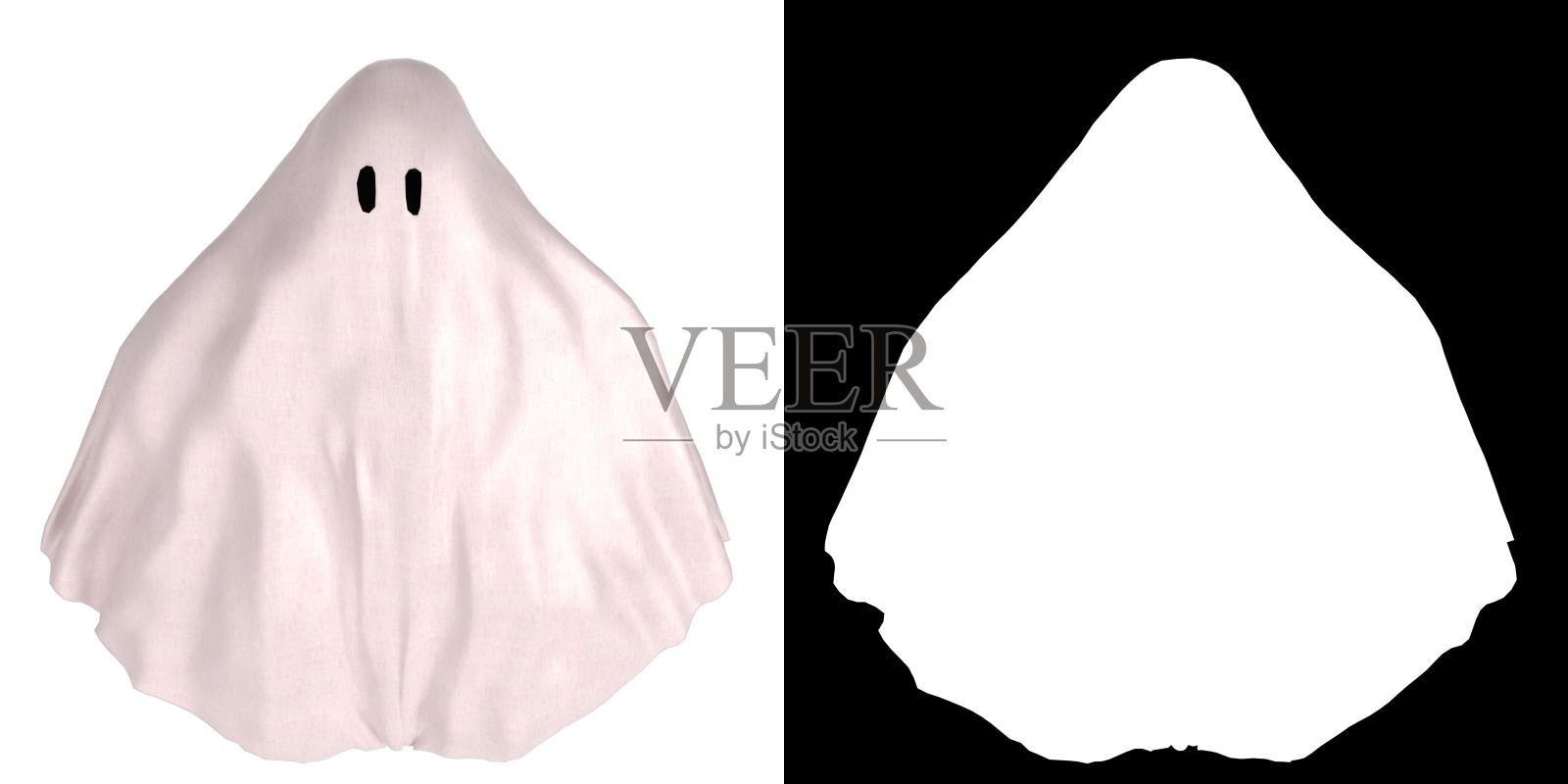 床单鬼照片摄影图片