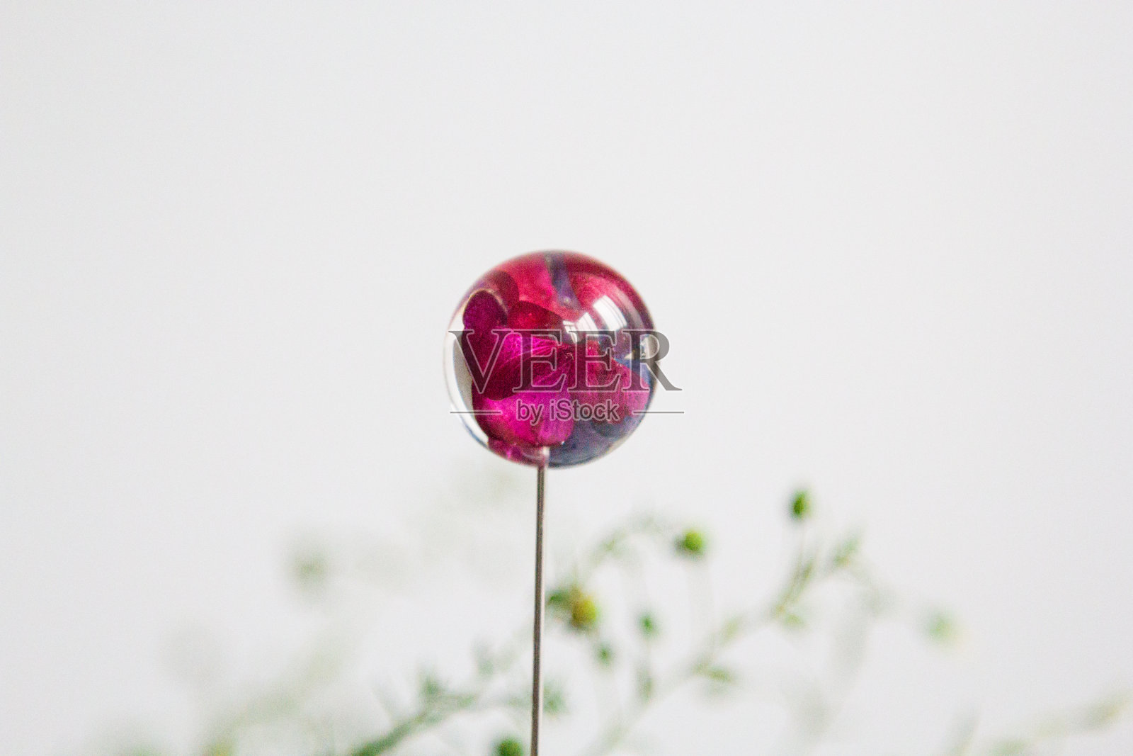 真花环氧树脂，珠宝照片摄影图片