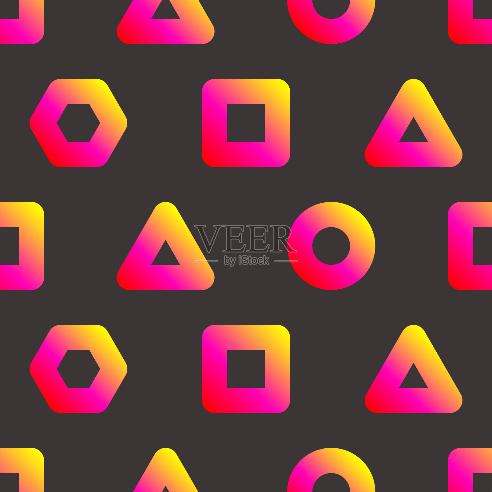 无缝几何图形抽象现代图案插画图片素材