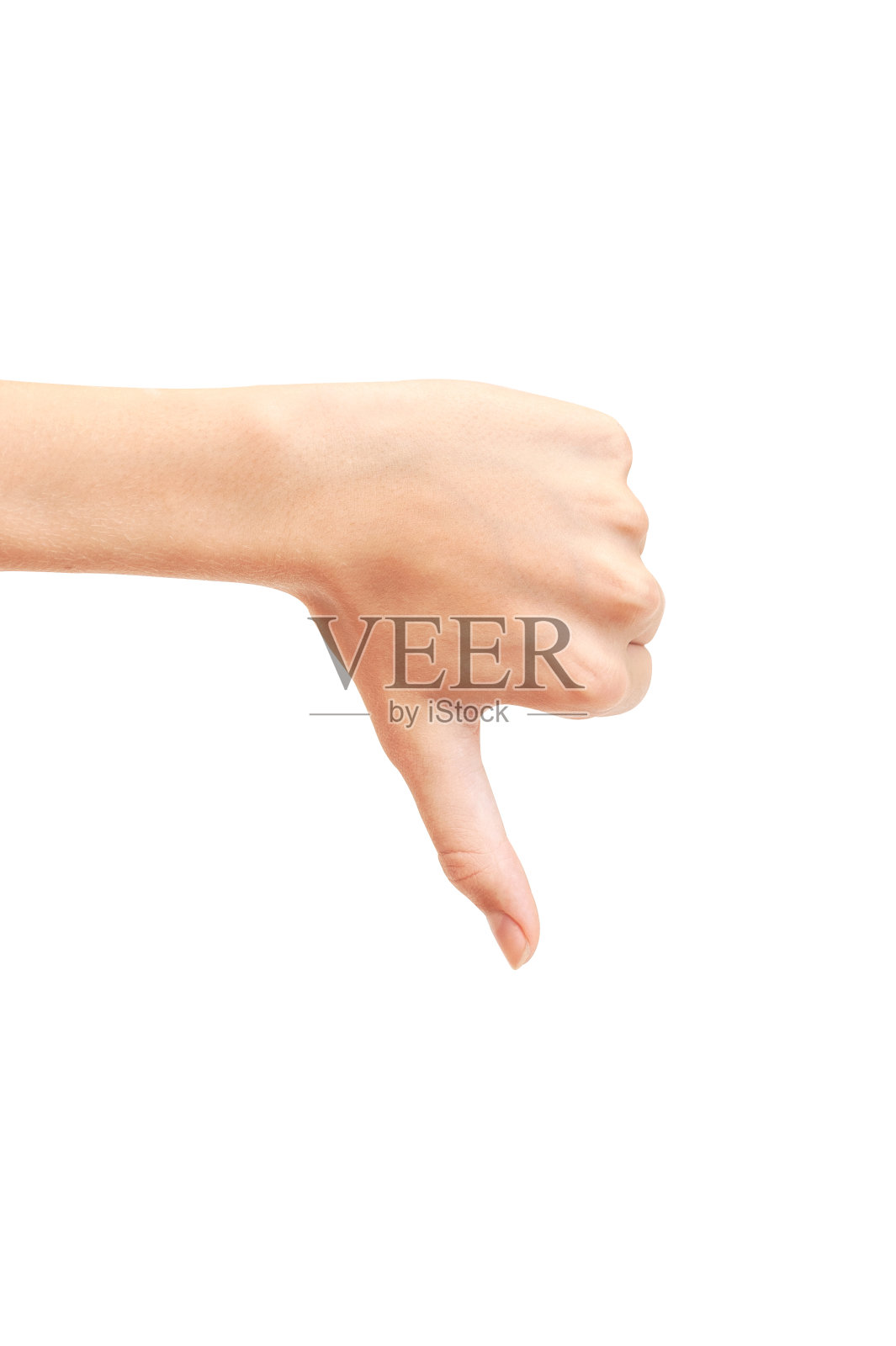 手表示不喜欢孤立的白色背景。照片摄影图片