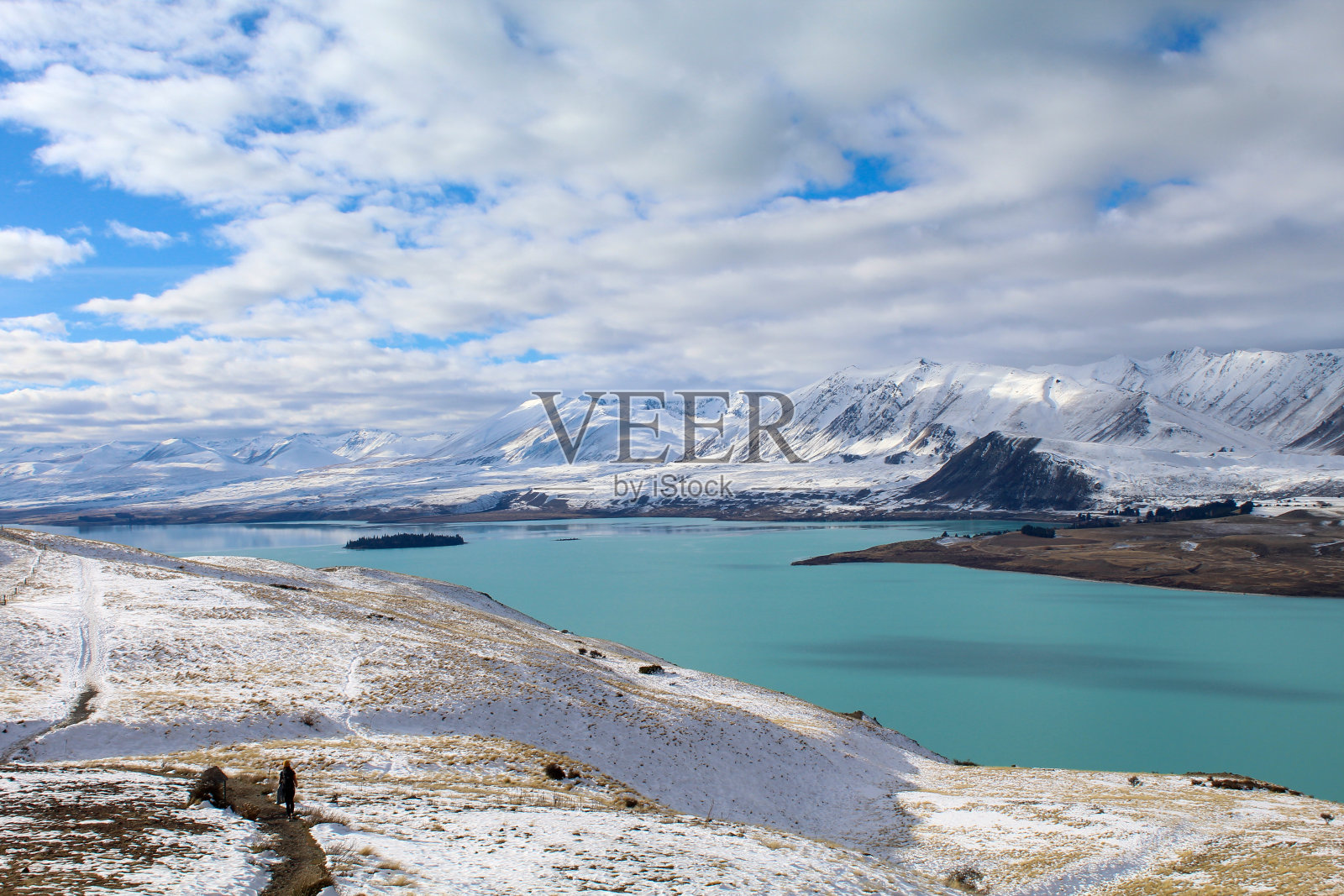 特卡波湖照片摄影图片