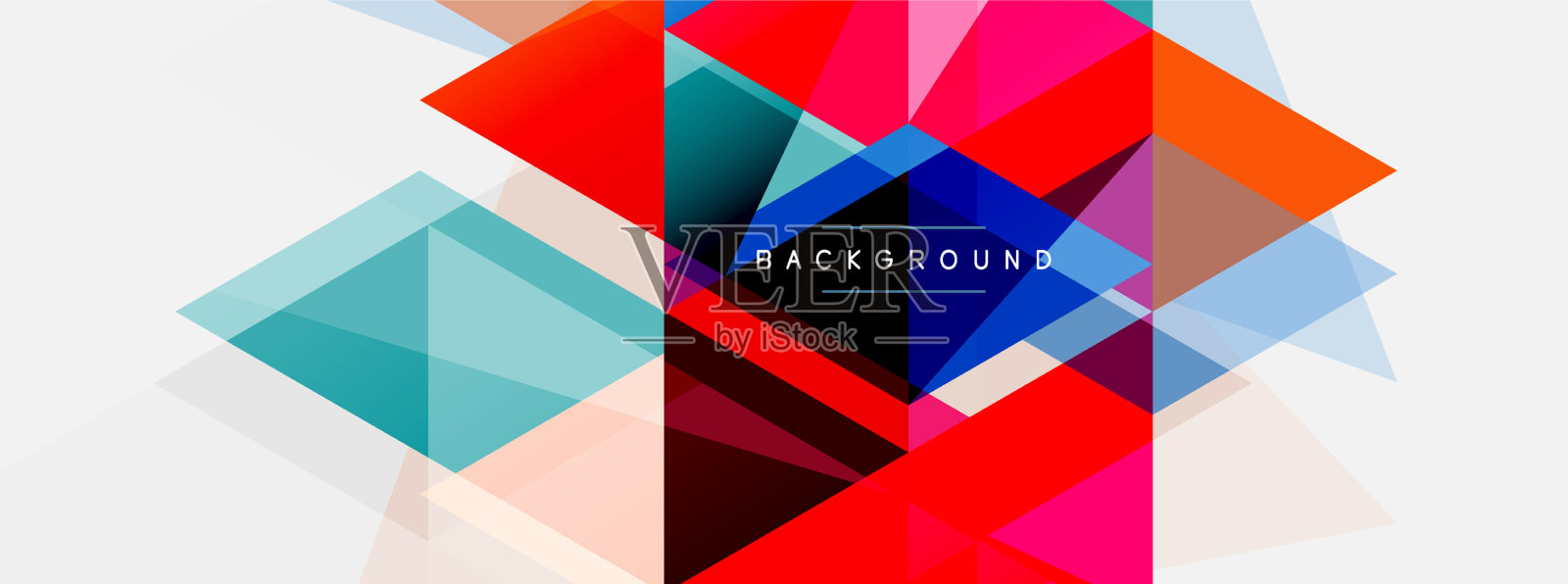 马赛克三角形几何背景技术或插画图片素材