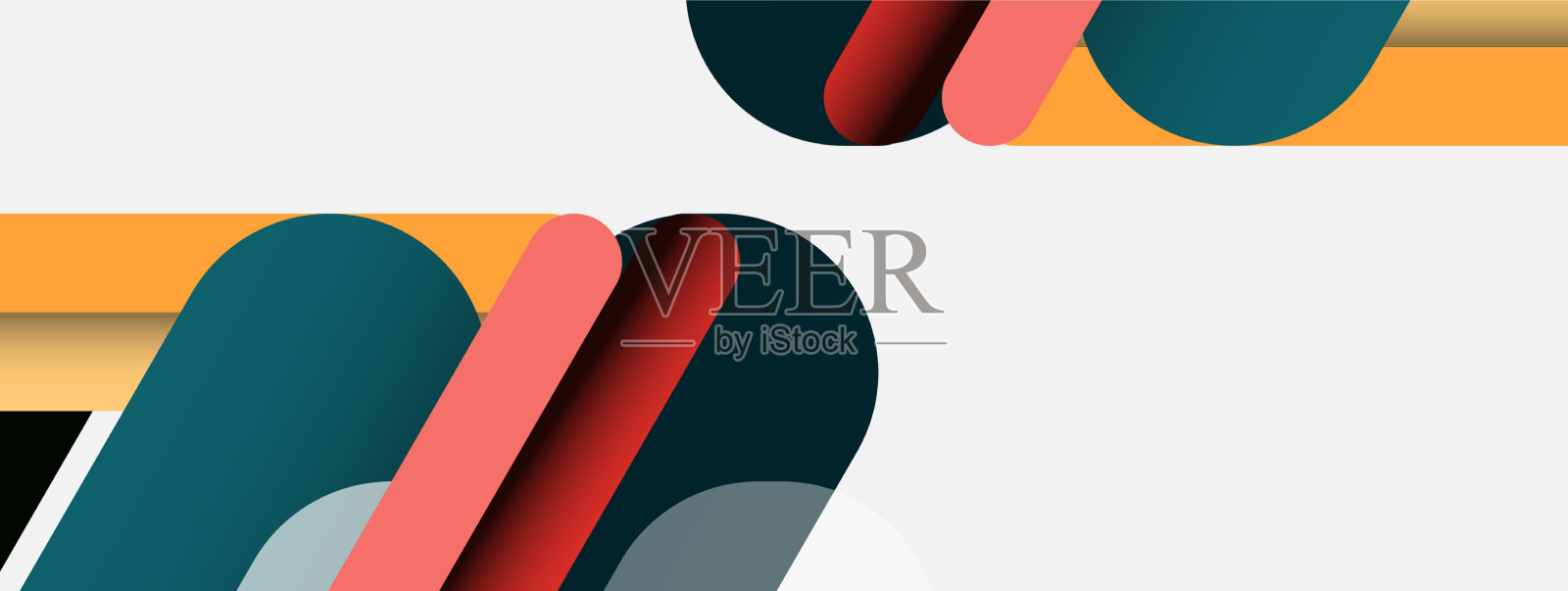 抽象的背景圆形线条插画图片素材