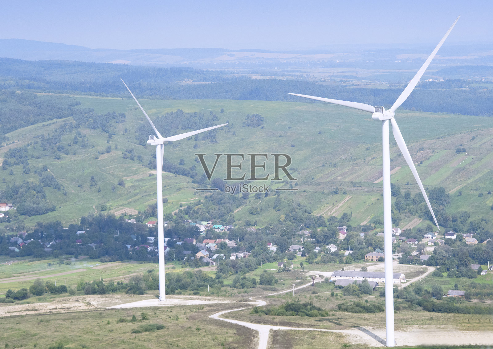 风力涡轮机照片摄影图片