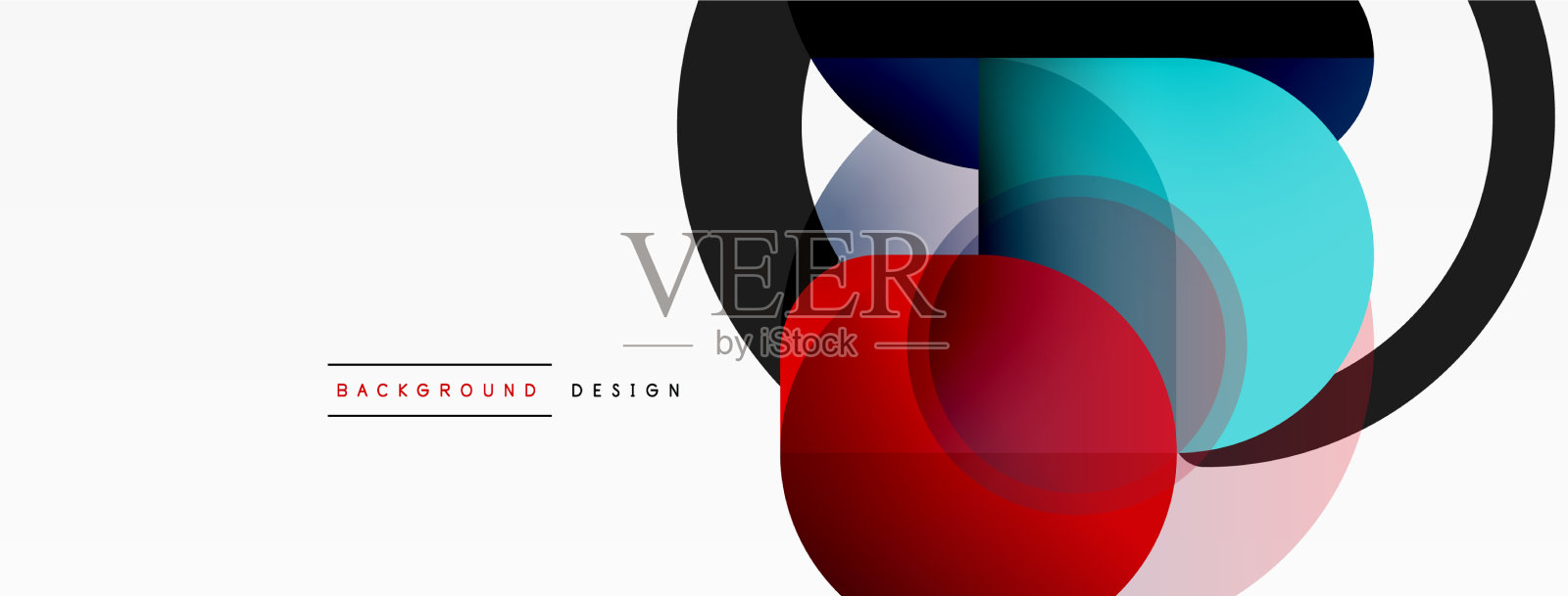 圆形三角形形状的线条和圆形几何插画图片素材