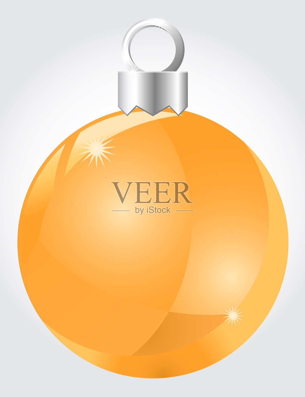 金色圣诞球矢量插画图片素材