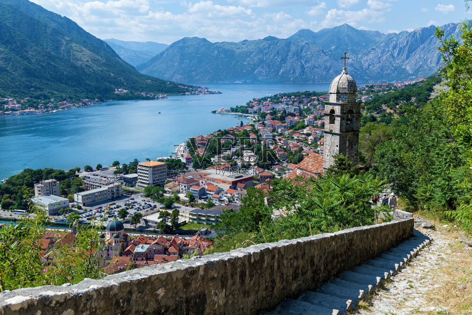 黑山的科托尔古城照片摄影图片