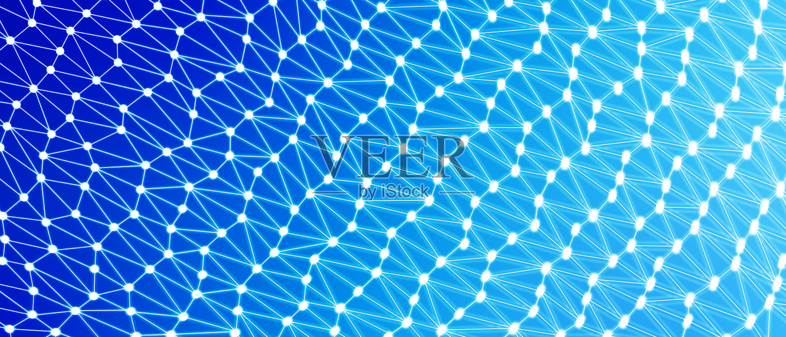 网络技术中的点和连接线插画图片素材