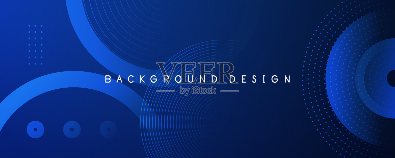 抽象蓝色渐变几何形状圆背景。现代的背景。可以用于着陆页，书的封面，小册子，传单，杂志，任何品牌，横幅，标题，演示文稿，和壁纸背景插画图片素材