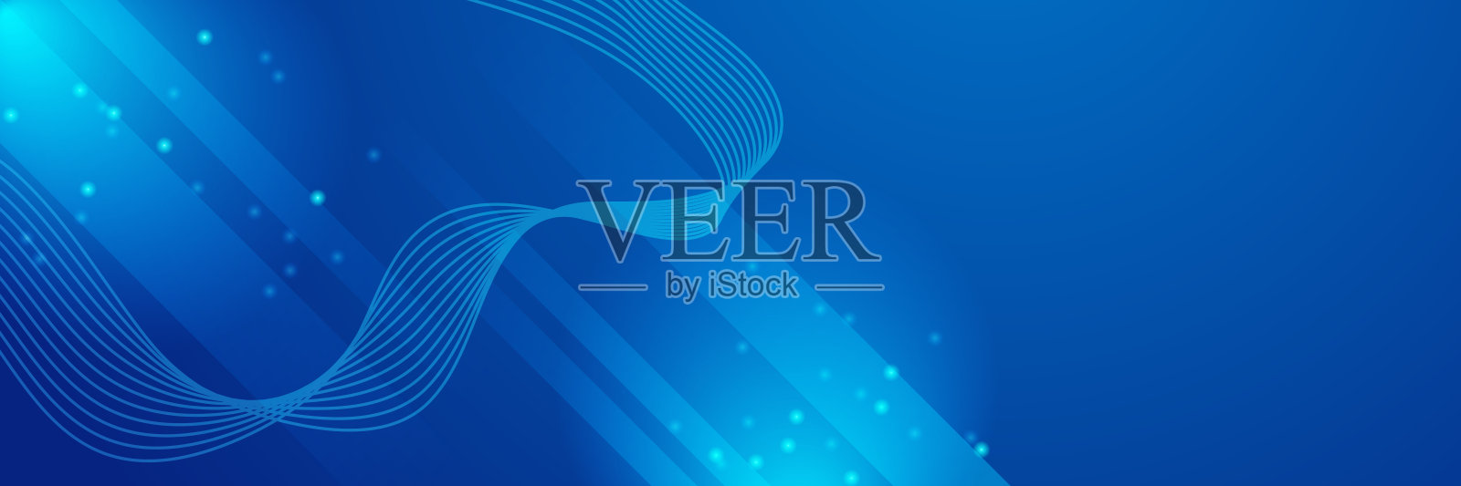 现代蓝色抽象旗帜背景与阴影3d分层光矩形。矢量插图设计为展示，横幅，封面，网页，传单，卡片，海报，墙纸，纹理，幻灯片，magz插画图片素材