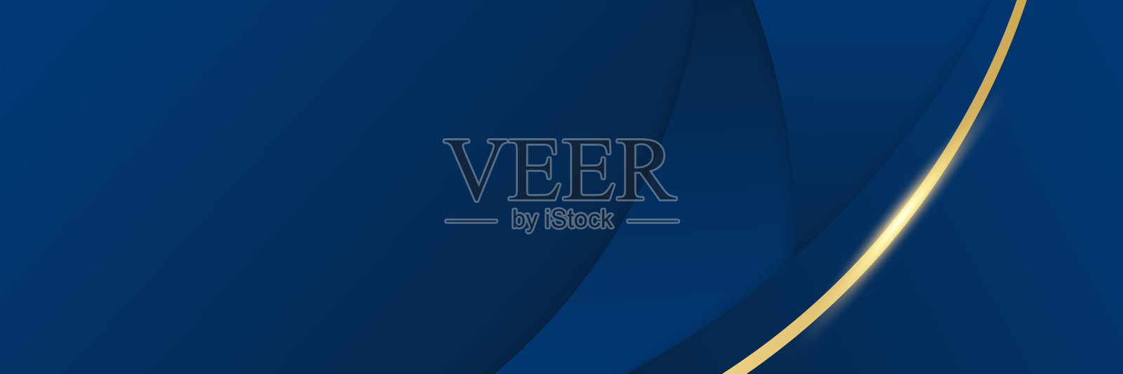 现代抽象深海军蓝和金色旗帜背景。矢量抽象图形设计横幅图案背景模板。插画图片素材