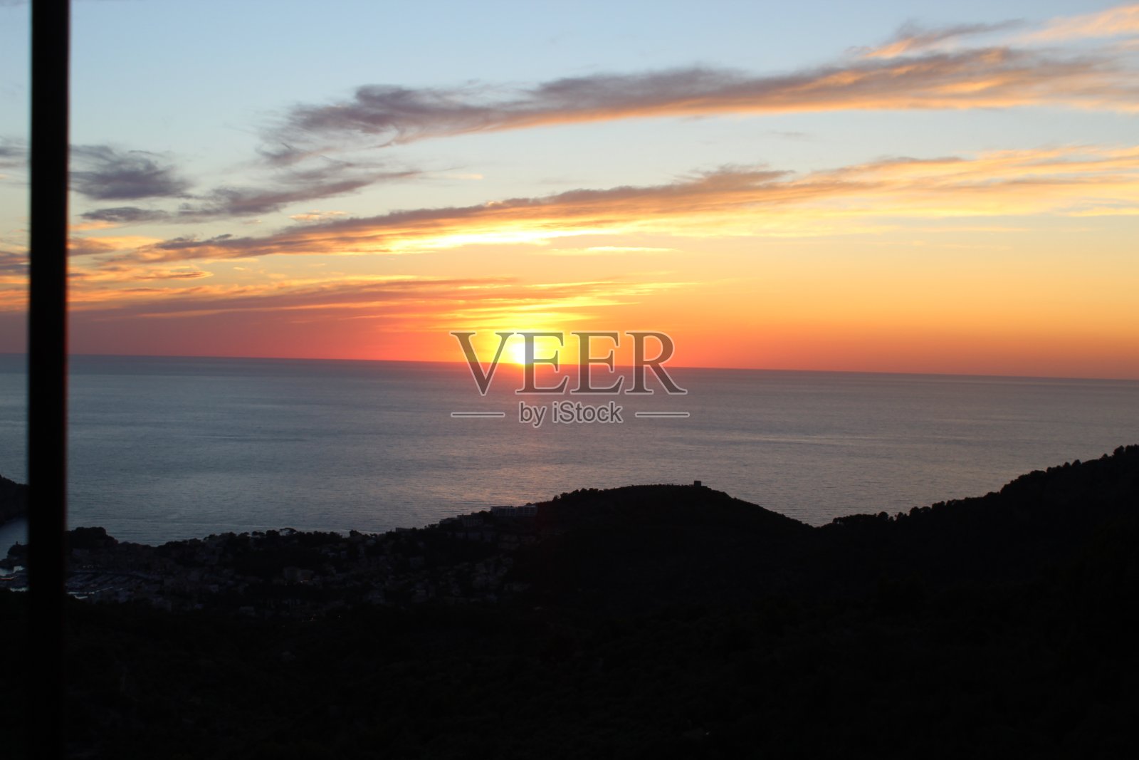 神奇的日落照片摄影图片