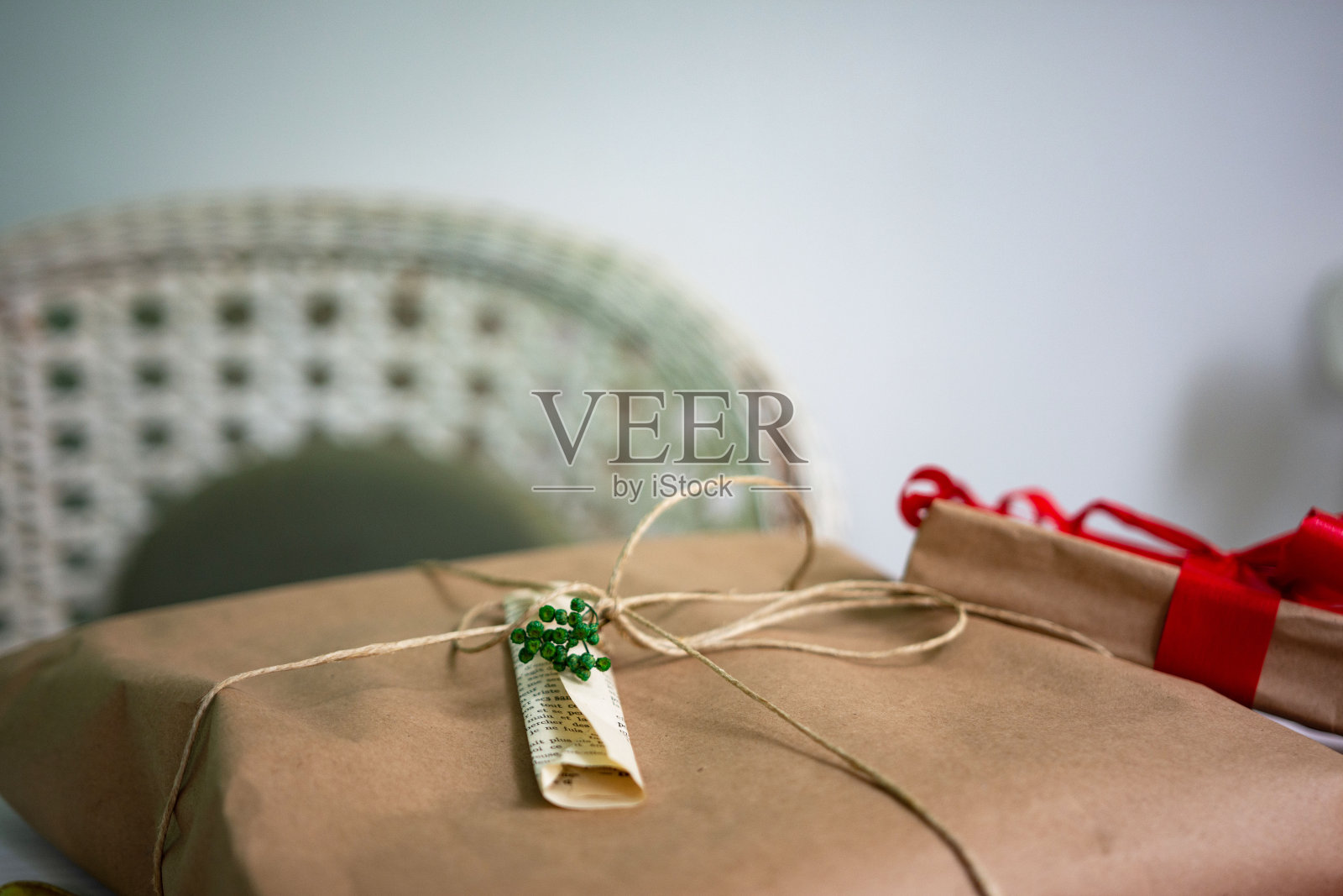 复古礼品盒包装照片摄影图片