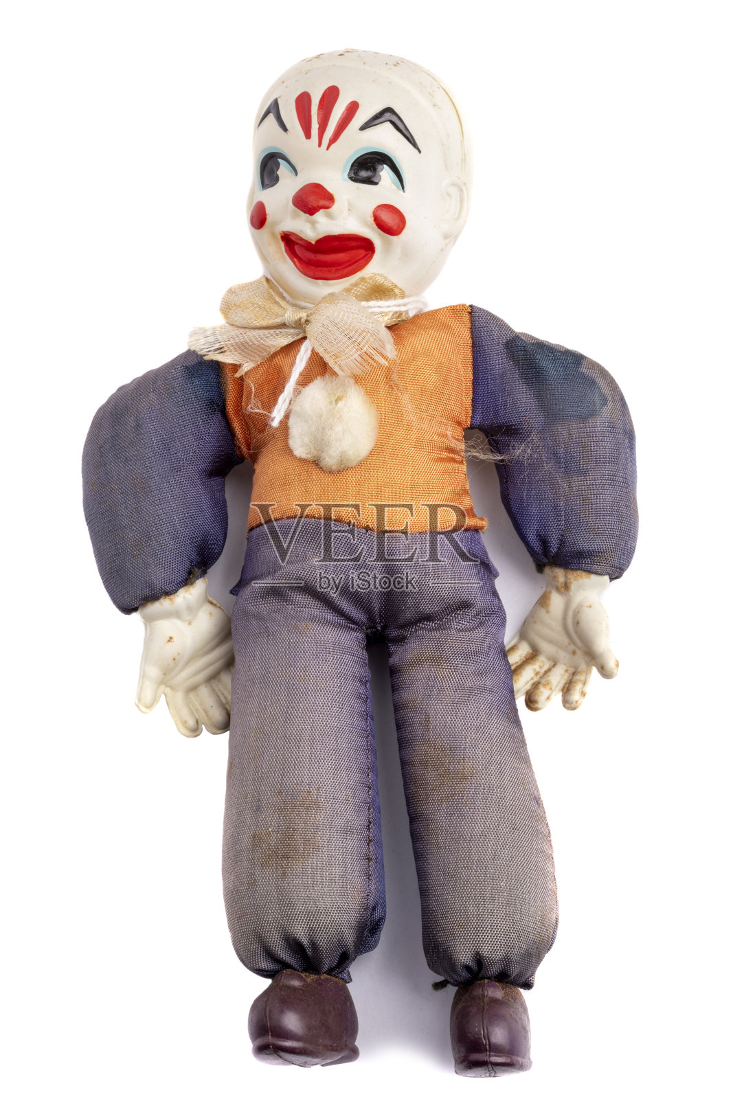 恐怖小丑玩具复古嘉年华奖照片摄影图片