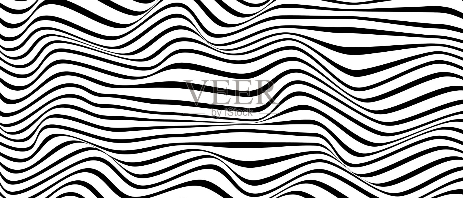 线性波浪纹理，矢量背景插画图片素材