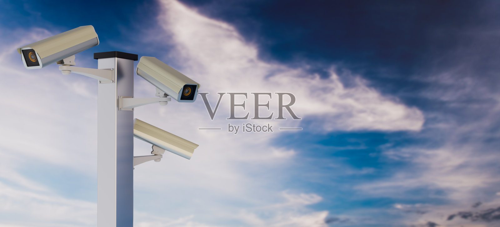 多视图的户外闭路电视摄像机照片摄影图片