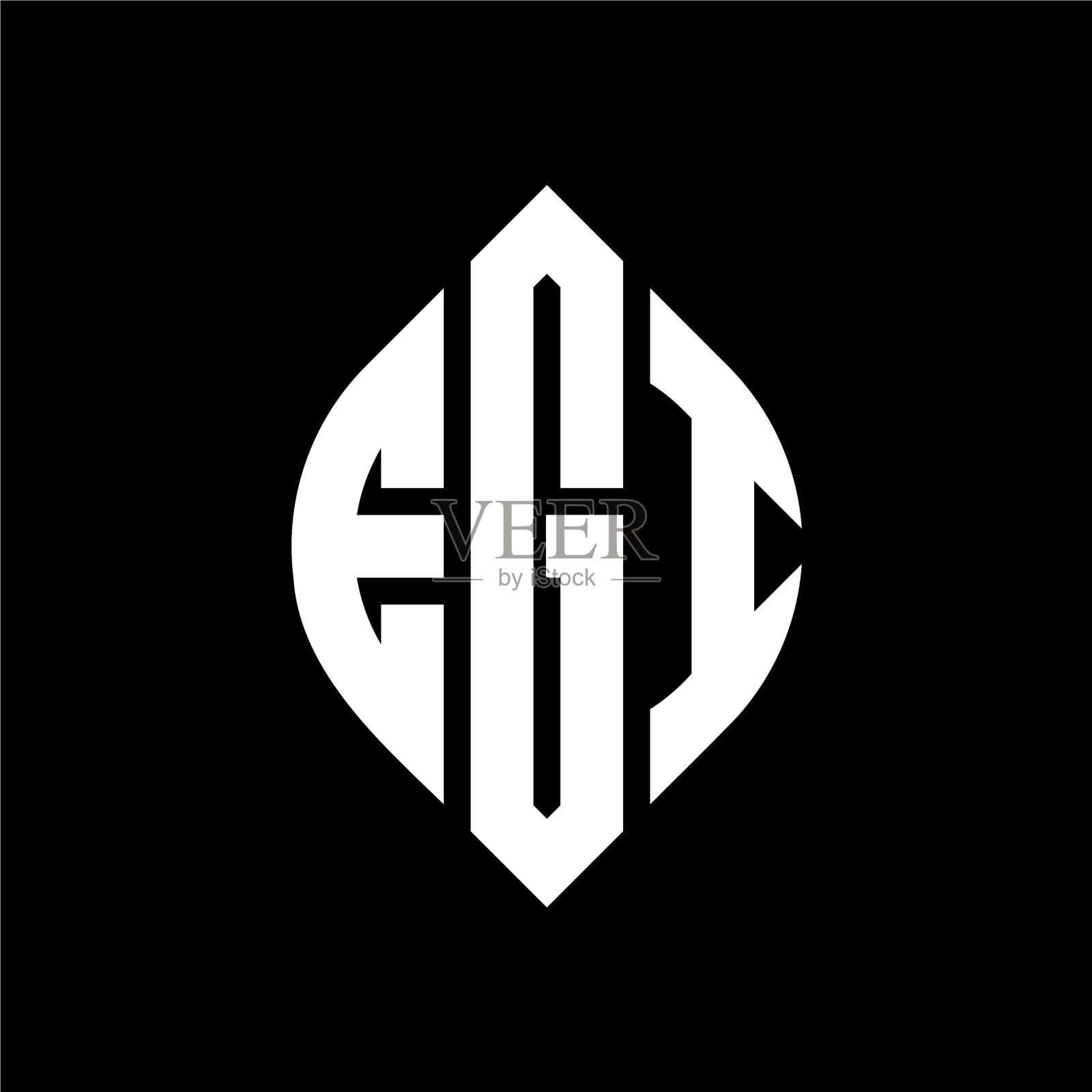 Egi圆形字母标志设计用圆形和插画图片素材