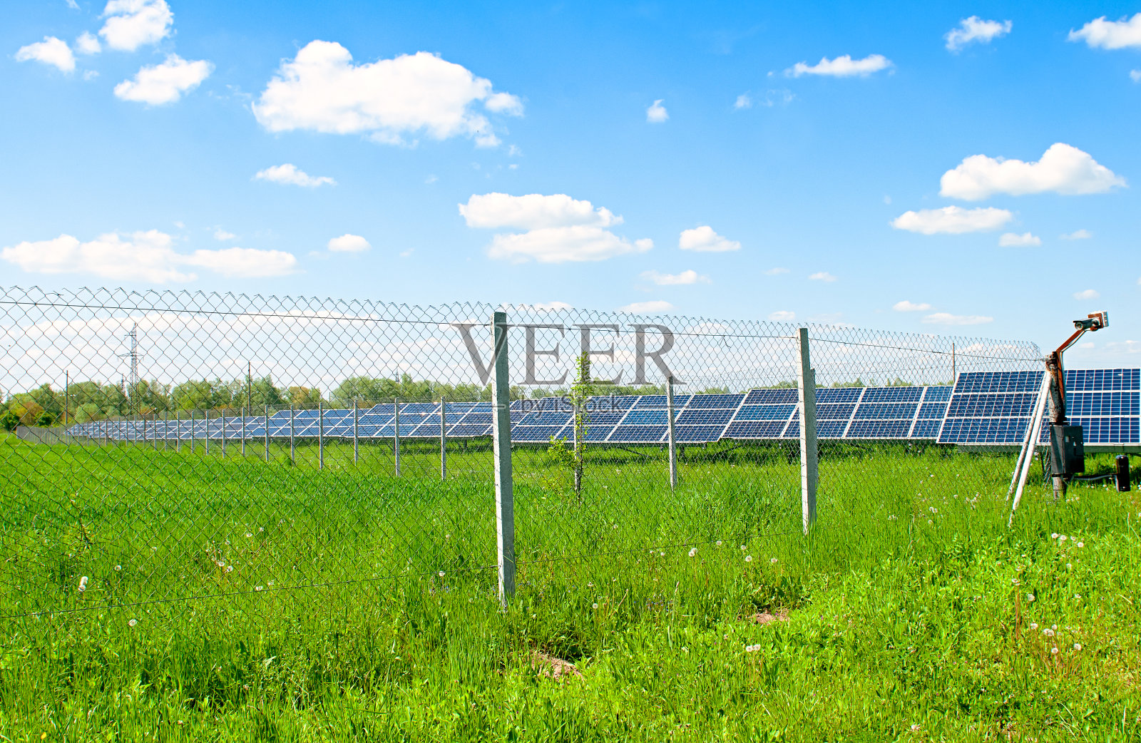 太阳能发电厂照片摄影图片