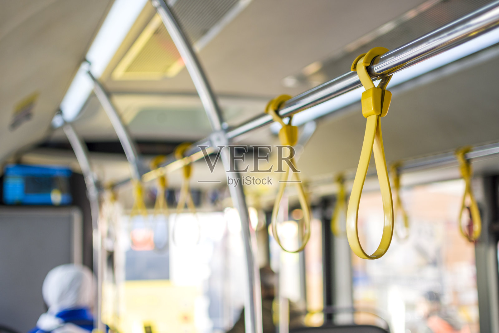 公共交通扶手照片摄影图片