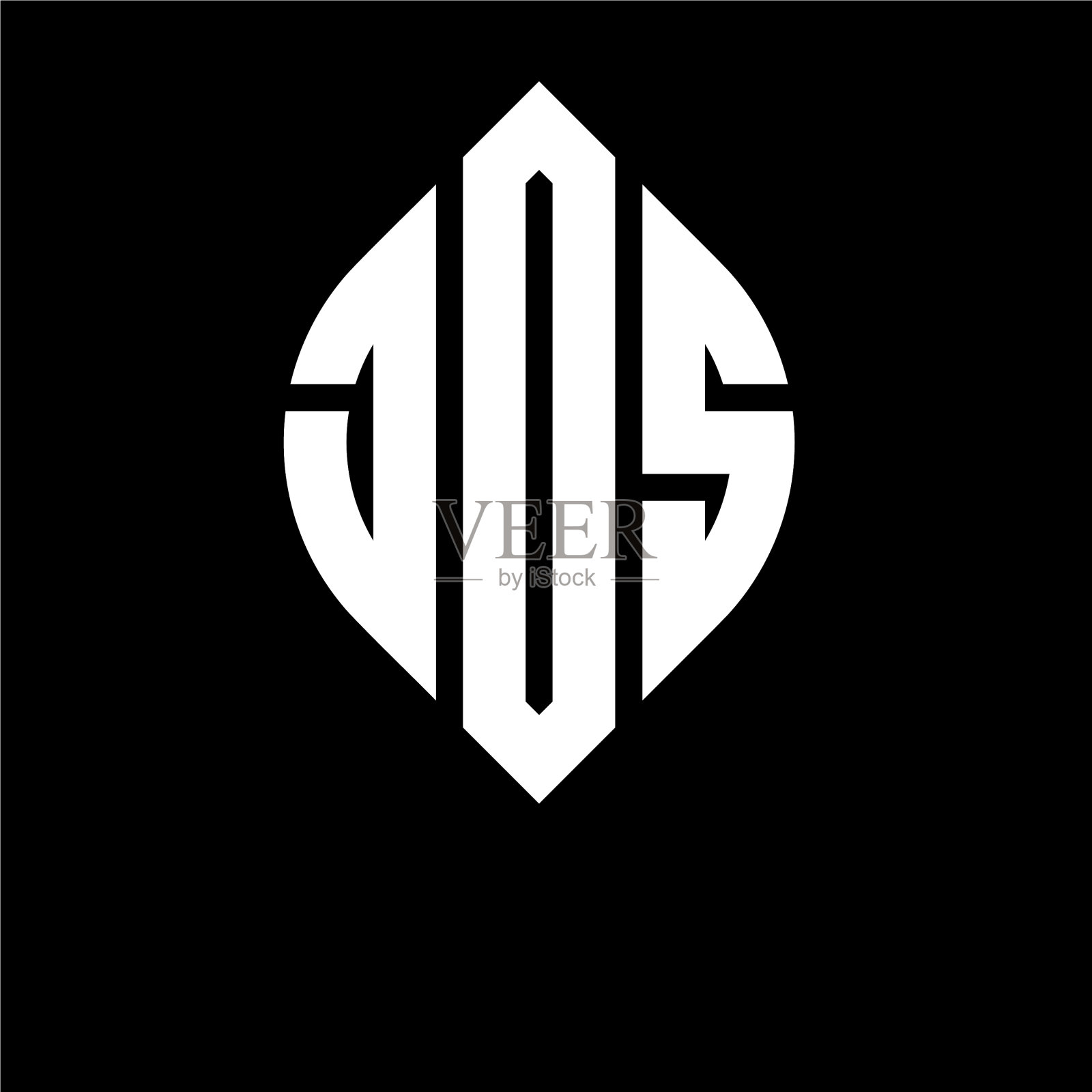 JDS圆形字母标志设计用圆形和插画图片素材