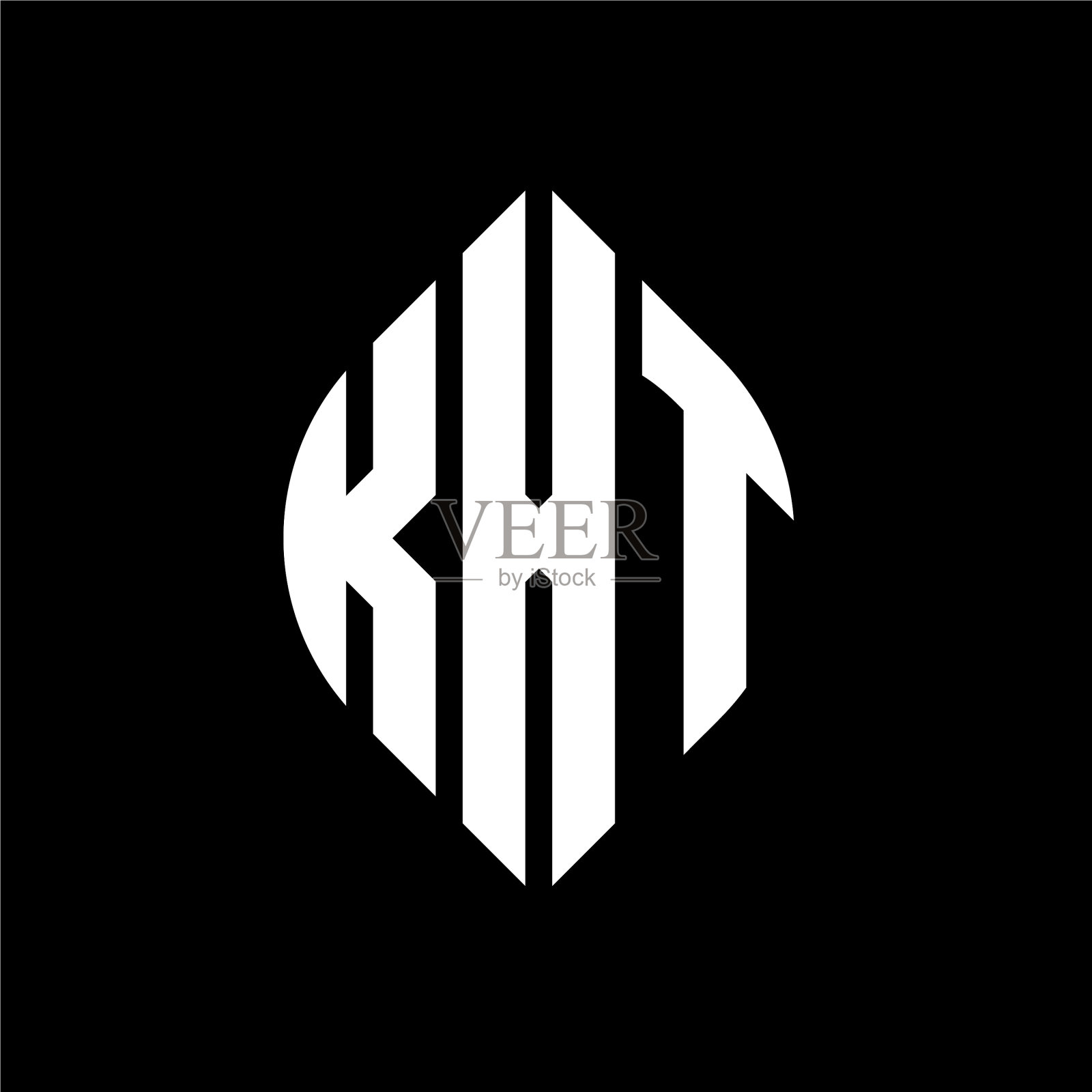 KXT圆形字母标志设计用圆形和插画图片素材