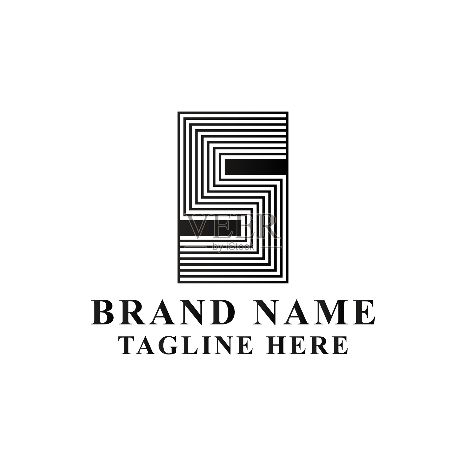 字母标志设计模板插画图片素材