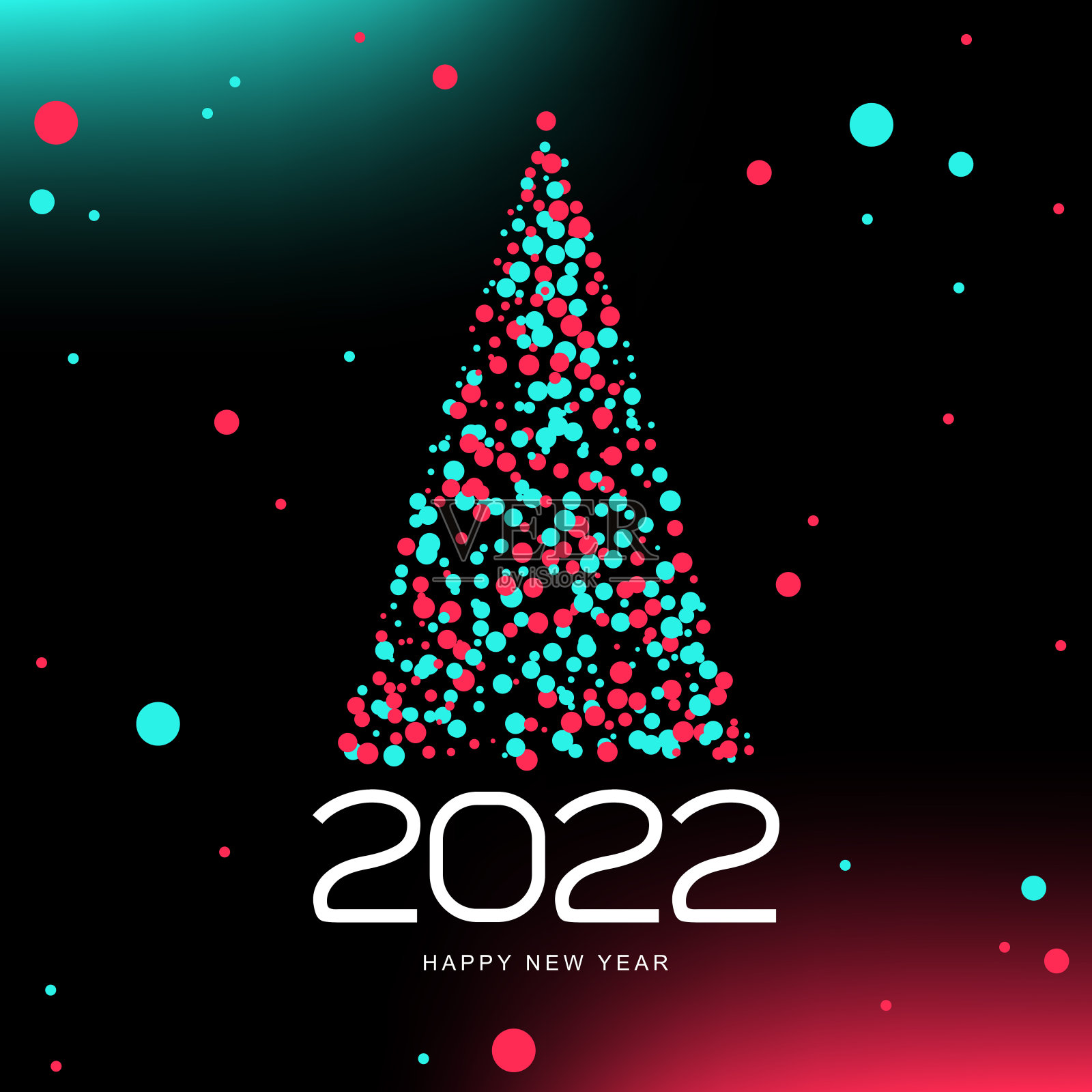 新年快乐2022矢量插图插画图片素材