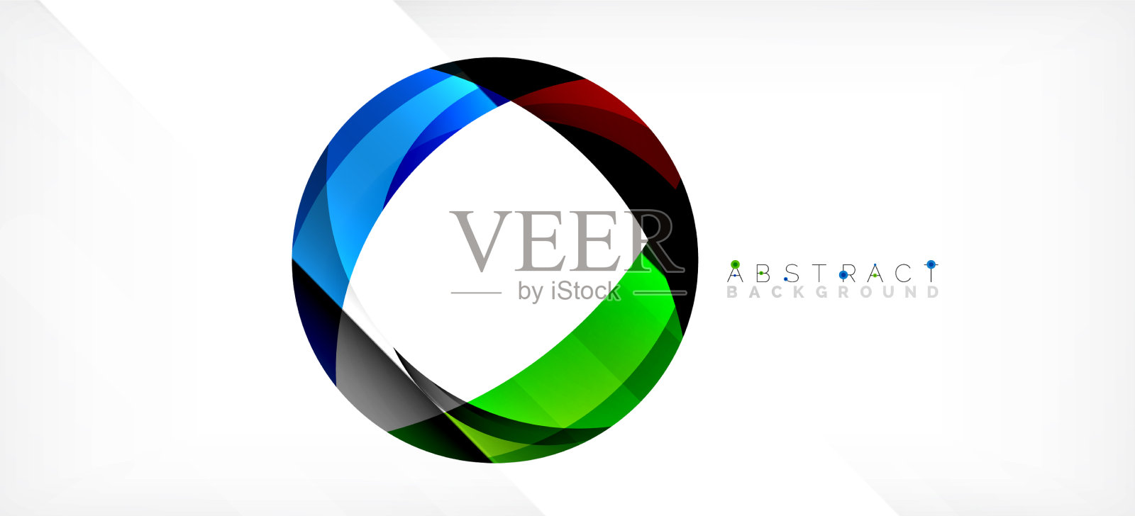 几何抽象背景圆创建与插画图片素材