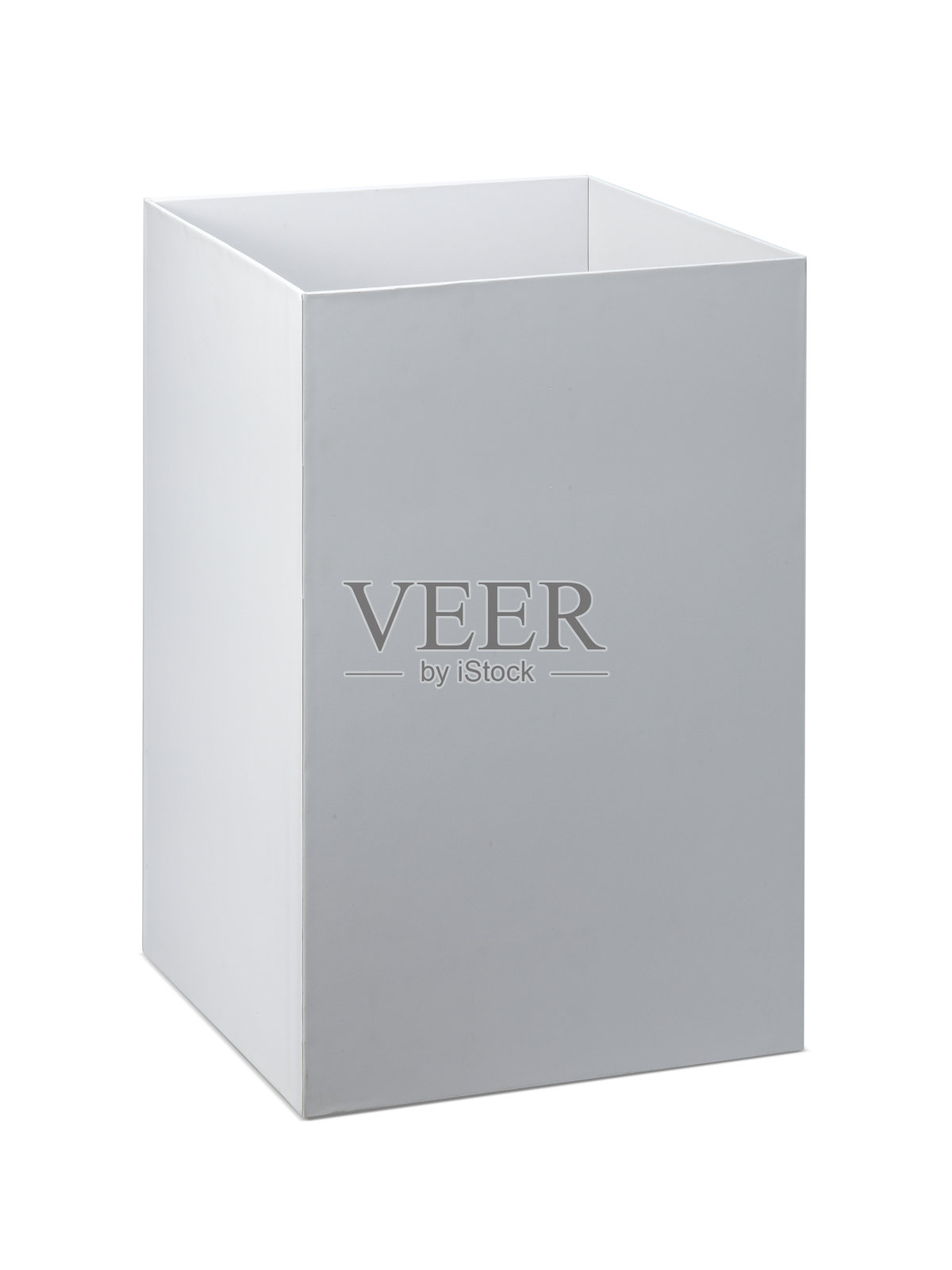 打开空白纸箱孤立在白色背景照片摄影图片