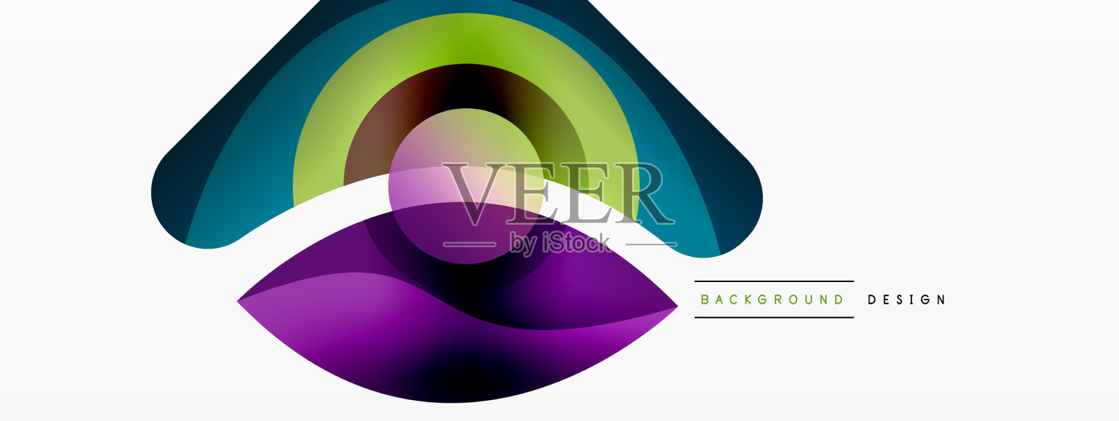 抽象背景与颜色几何形状插画图片素材