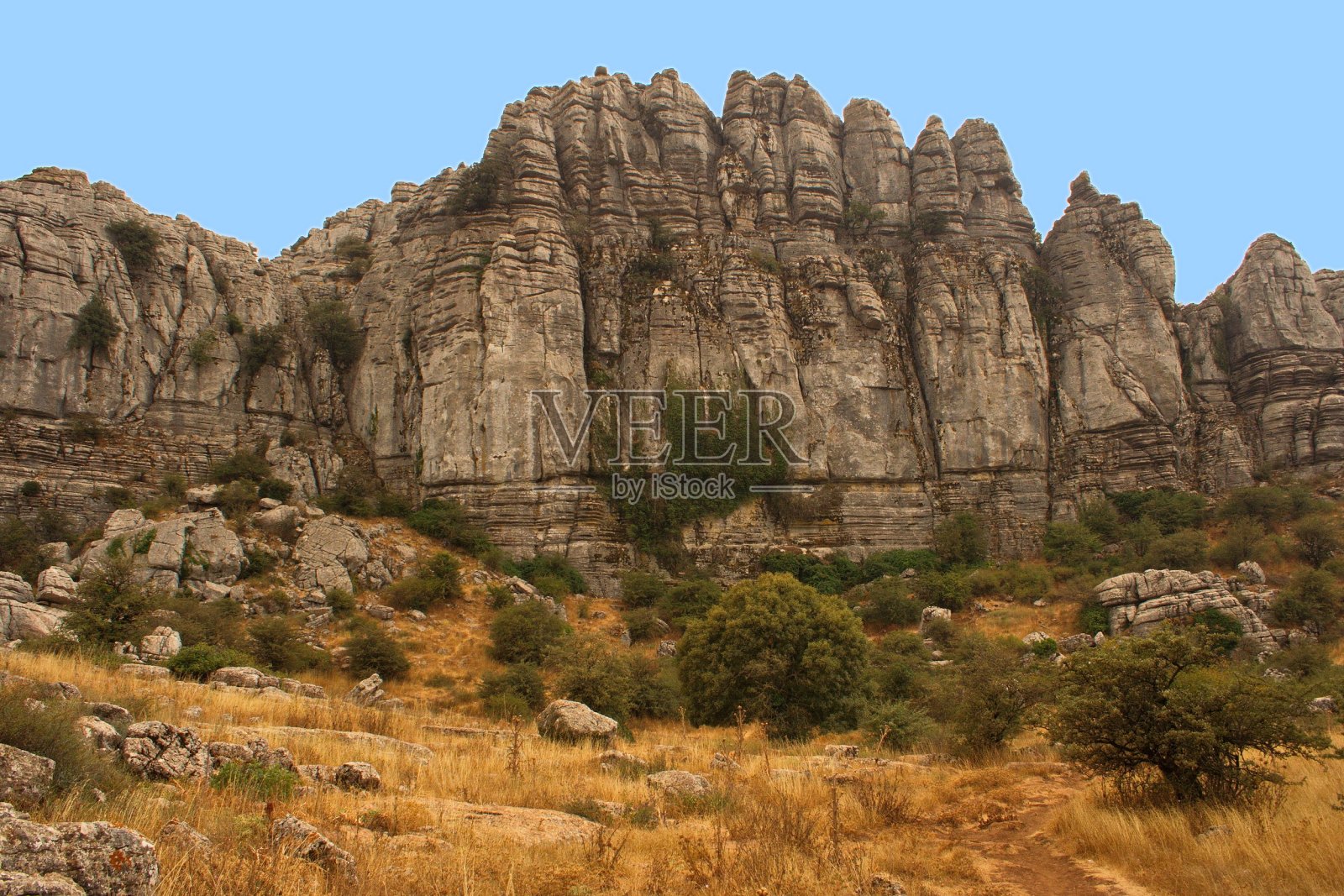 欧洲西班牙安达卢西亚El Torcal国家公园的岩层照片摄影图片