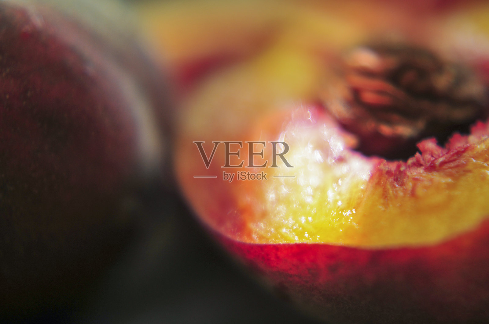 背景的新鲜水果桃子，近距离照片摄影图片