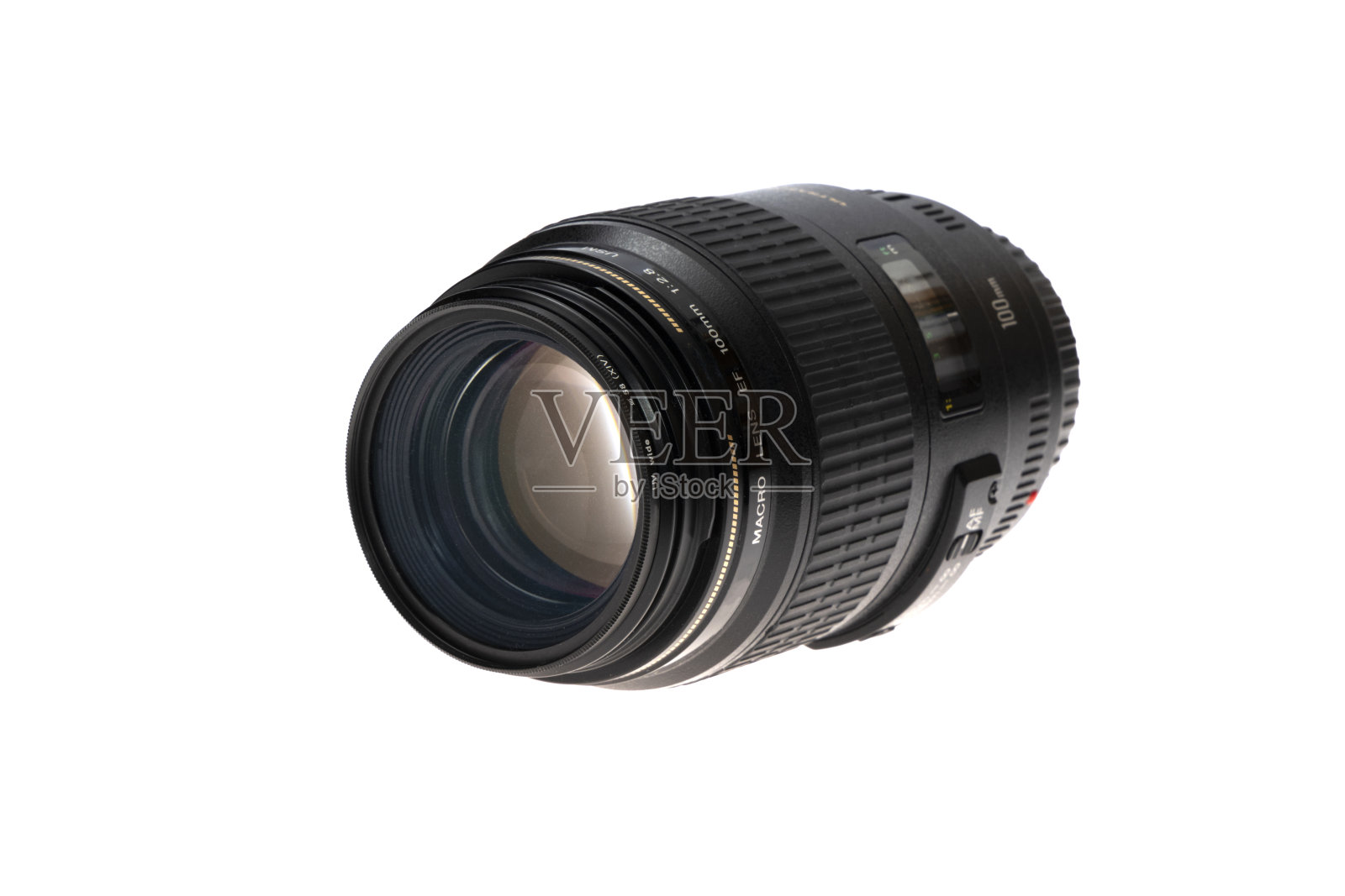 微距镜头孤立在白色背景照片摄影图片