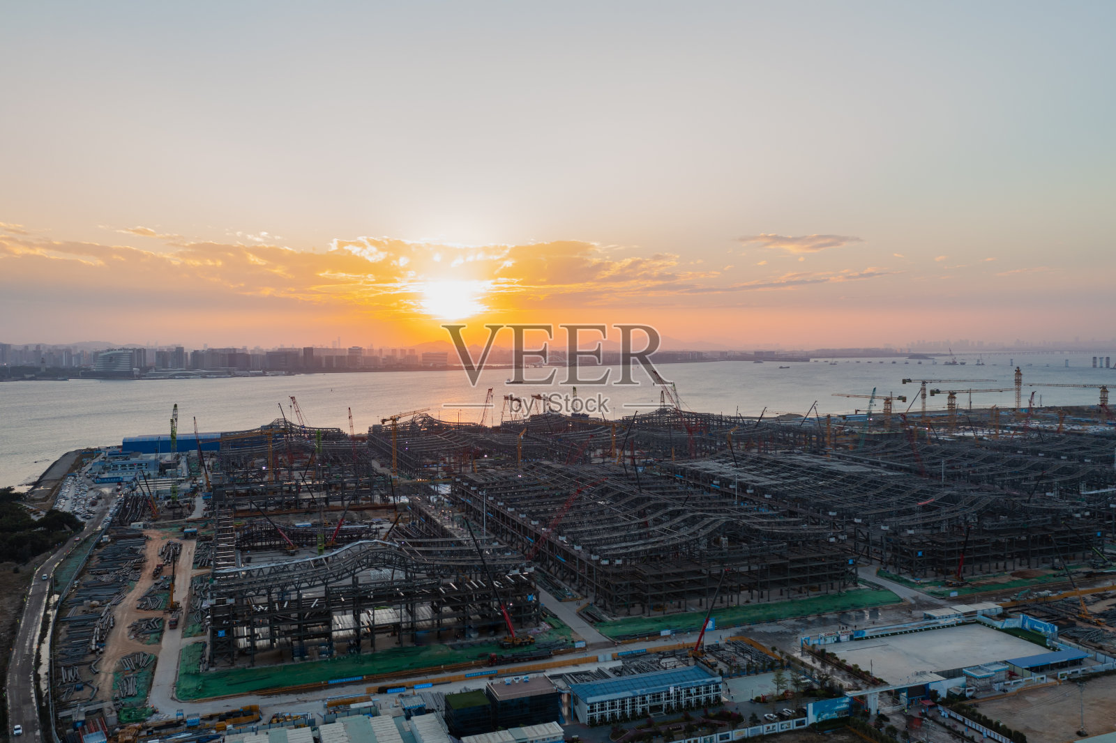 在建的新城区照片摄影图片