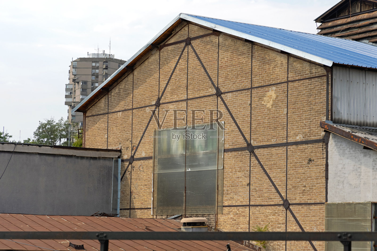 老仓库的一面照片摄影图片