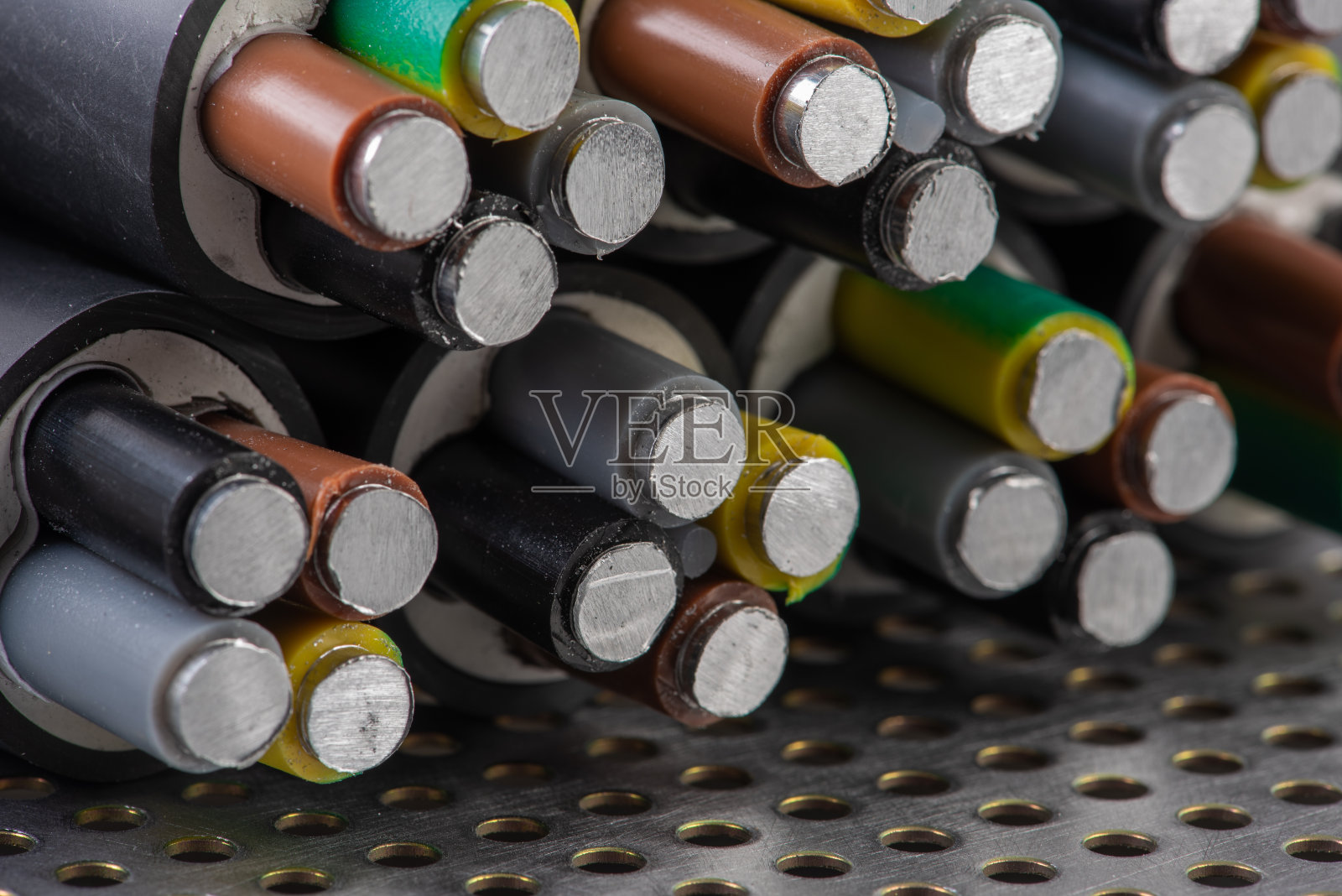 铝高压电线照片摄影图片