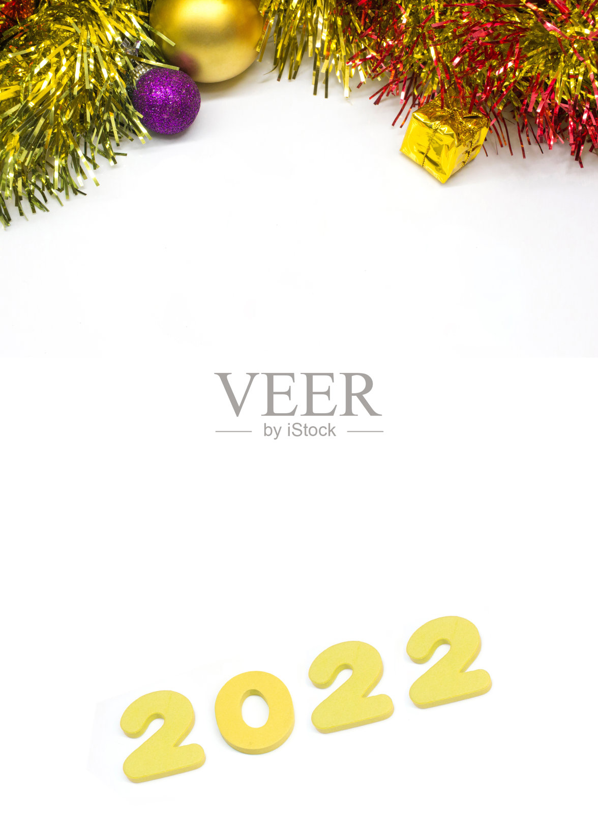 新年快乐，2022年模型。贺卡与复制空间背景照片摄影图片