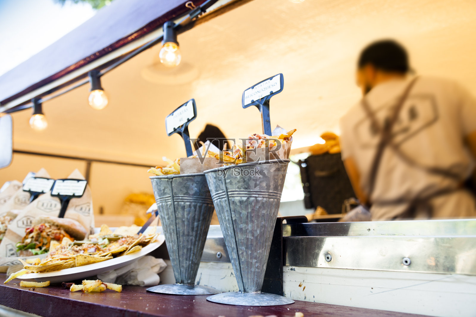 快餐车汉堡照片摄影图片